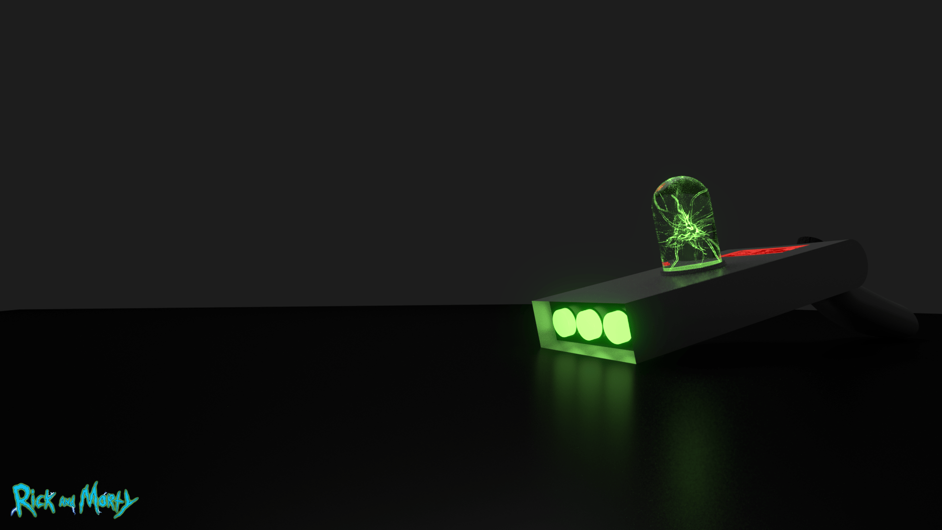 Rick and Morty Portal Gun Wallpaper iPhone Phone 4K #9270e