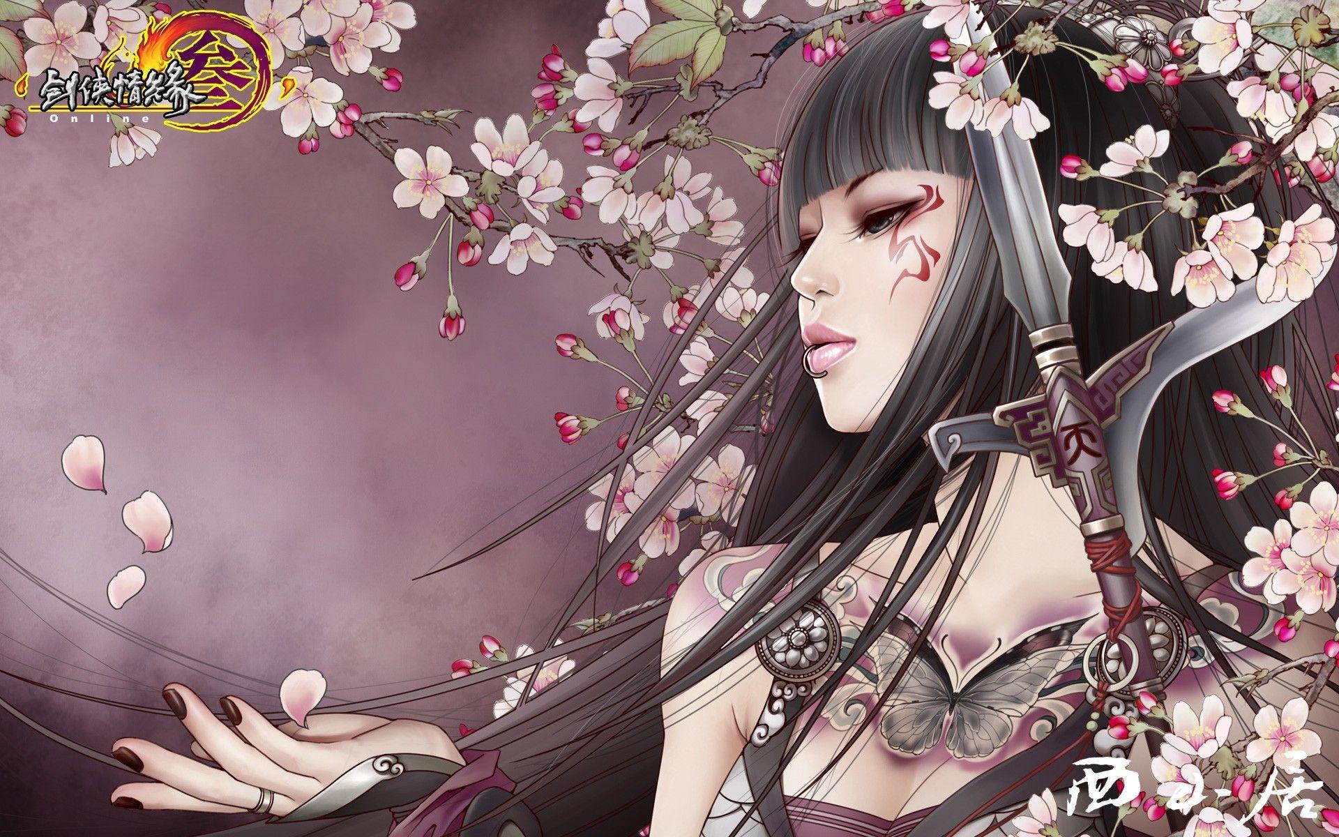 1920x1200 free download wallpaper girl face oriental beauty art asian