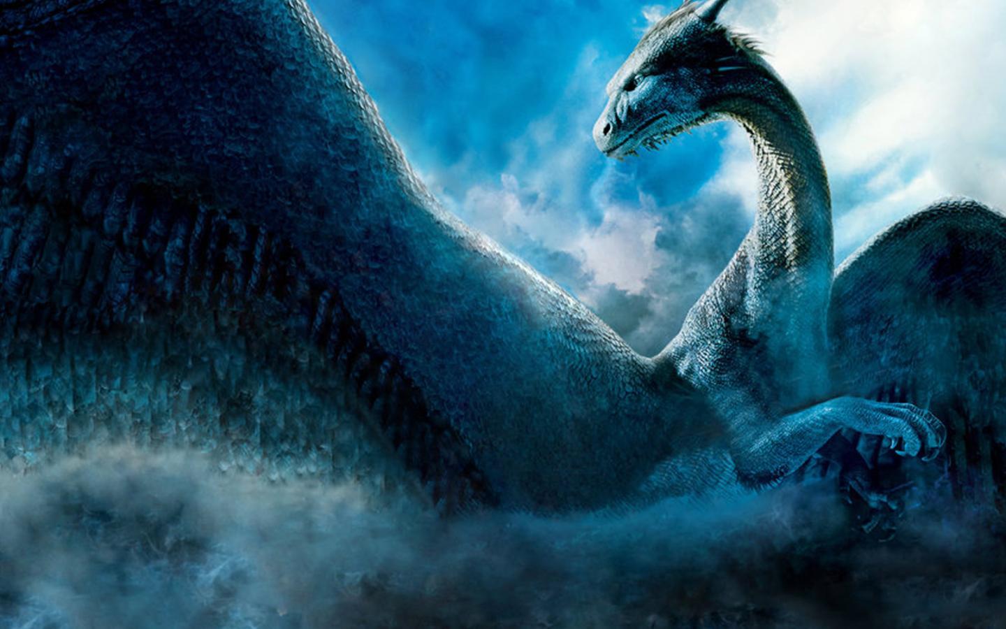 1440x900 3D BIG BLUE DRAGON WALLPAPER - Hình nền HD