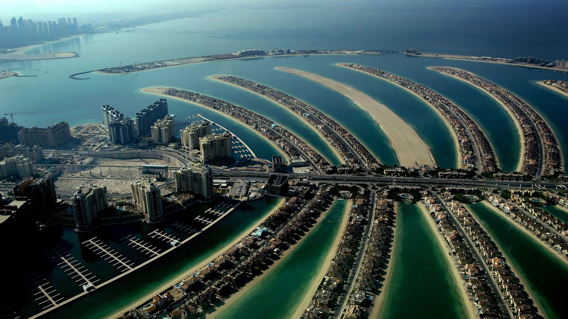 1920x1080 Dubai Palm Island HD Wallpaper