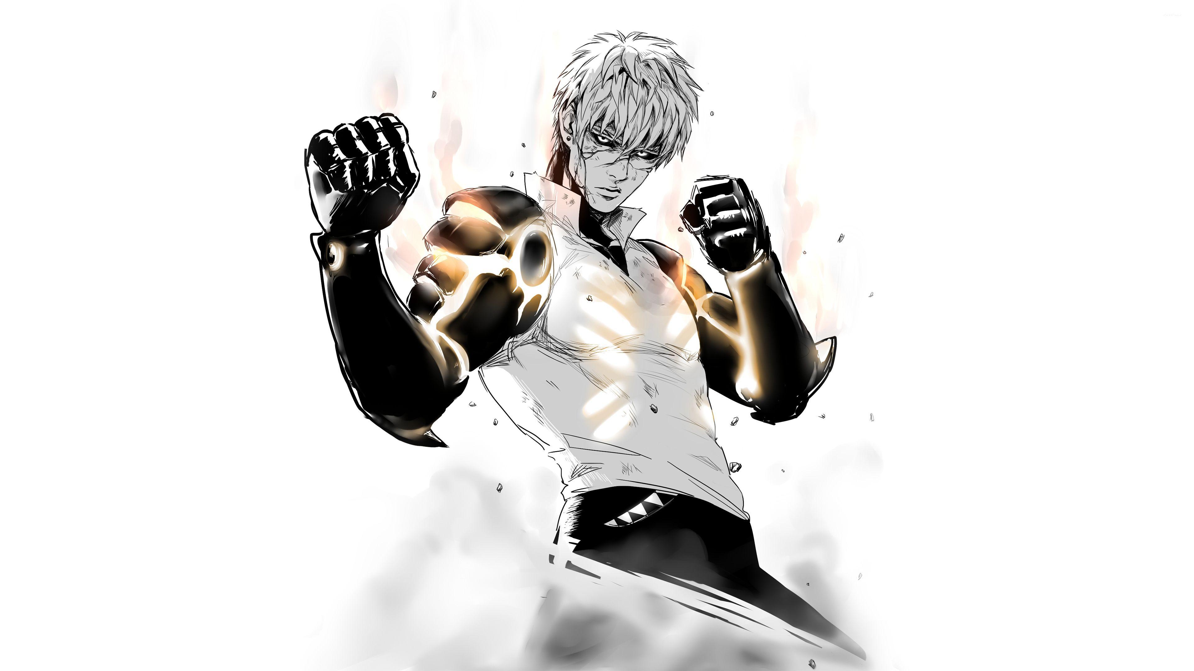 3840x2160 Genos Ready To Fight In One Punch Man Wallpaper Wallpaper