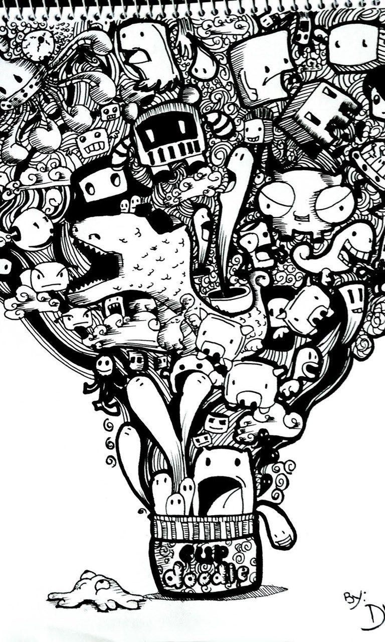 768x1280 Doodle Wallpaper Collection Desktop Background