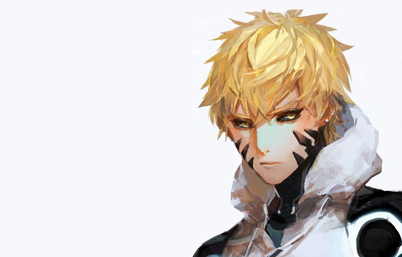 1332x850 Wallpaper look, art, guy, cyborg, One Punch Man, Genos image for desktop, section сёнэн