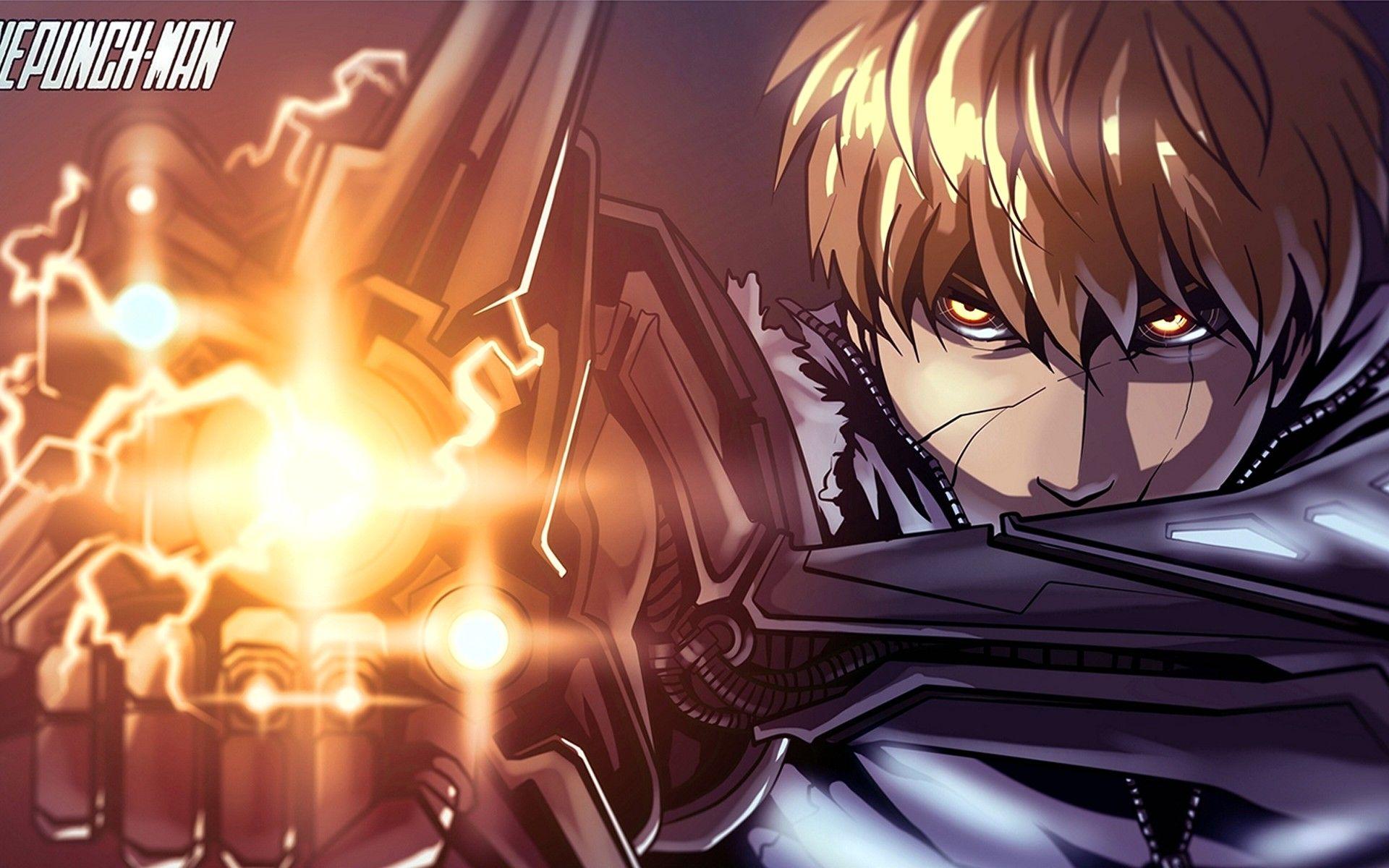 1920x1200 genos one punch man demon cybor wallpaper