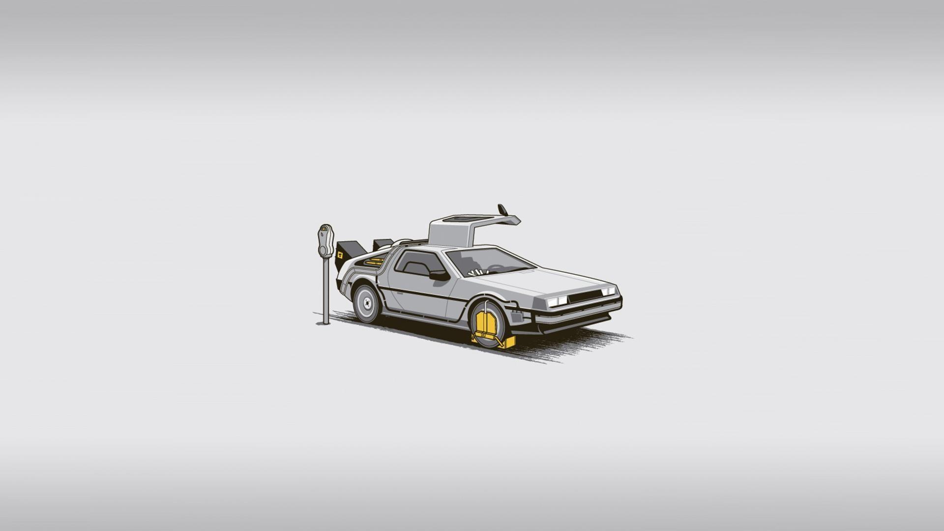 1920x1080 Back to the future fun art wallpaper