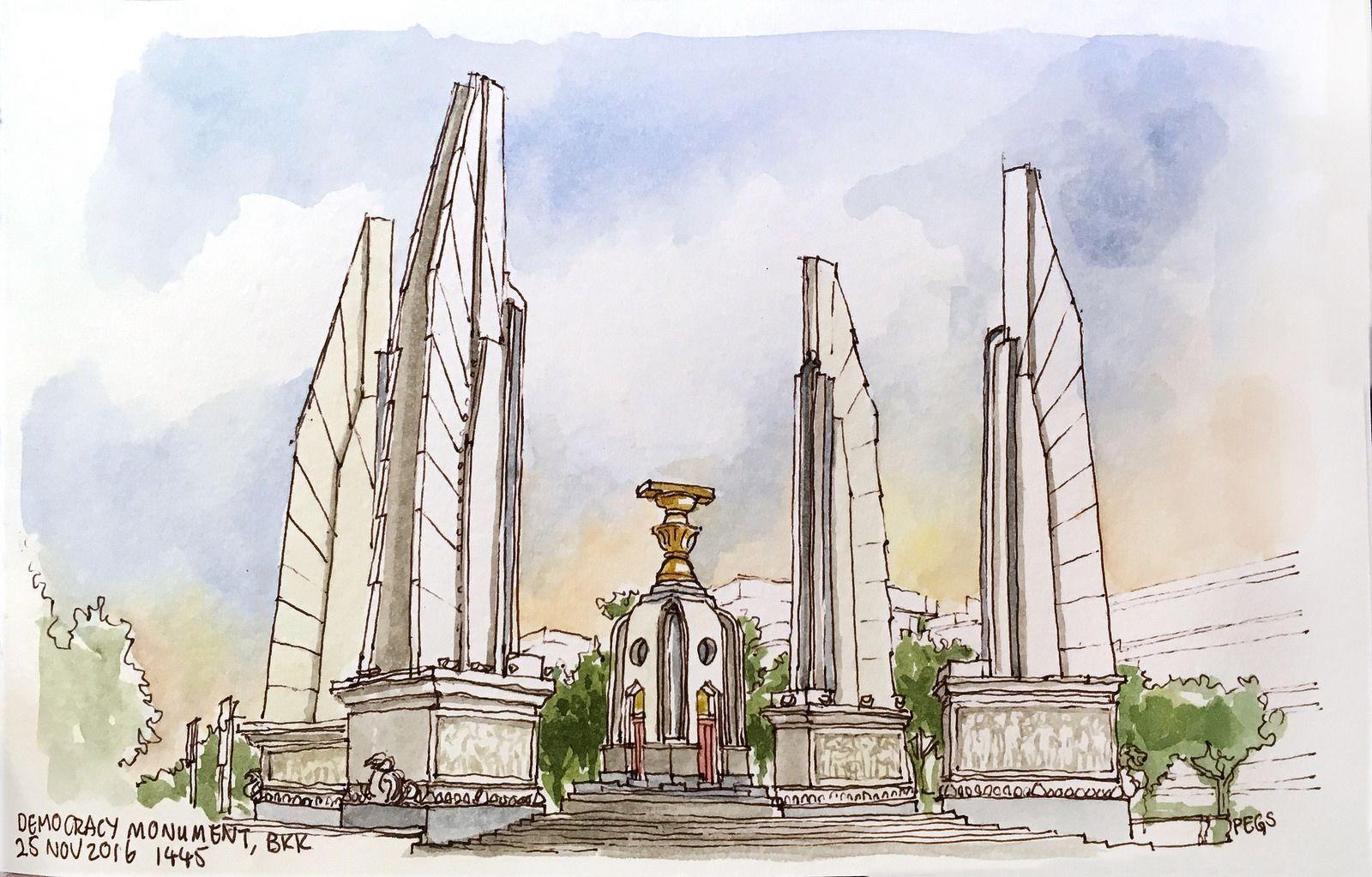 1600x1023 Sketching Bangkok at the Asialink Sketchwalk. Urban Sketchers. Thailand art, Fantasy art landscapes, Painting wallpaper