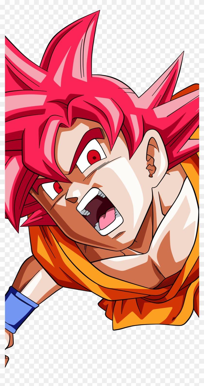 840x1592 Goku Ssj God Anime / Dragon Ball Super Mobile Wallpaper Goku Dragon Ball Super, HD Png Download