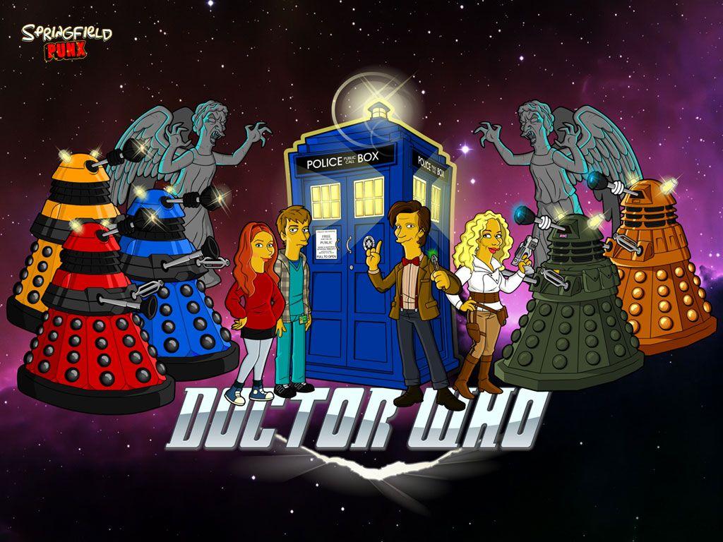 1024x768 Springfield Punx: Doctor Who hình nền