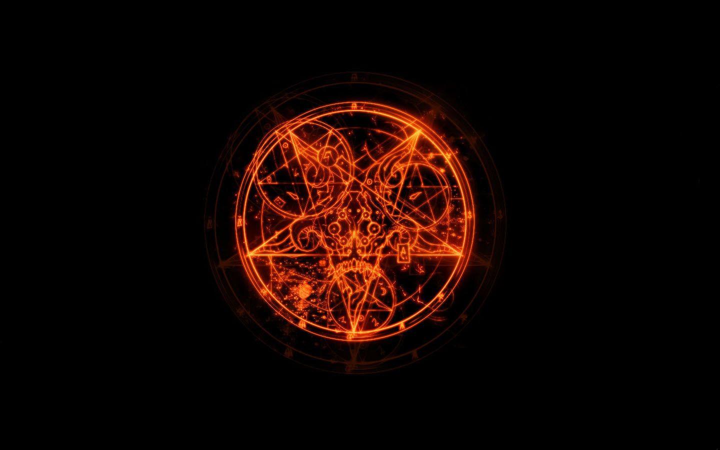 1440x900 Satanic Pentagram Wallpaper