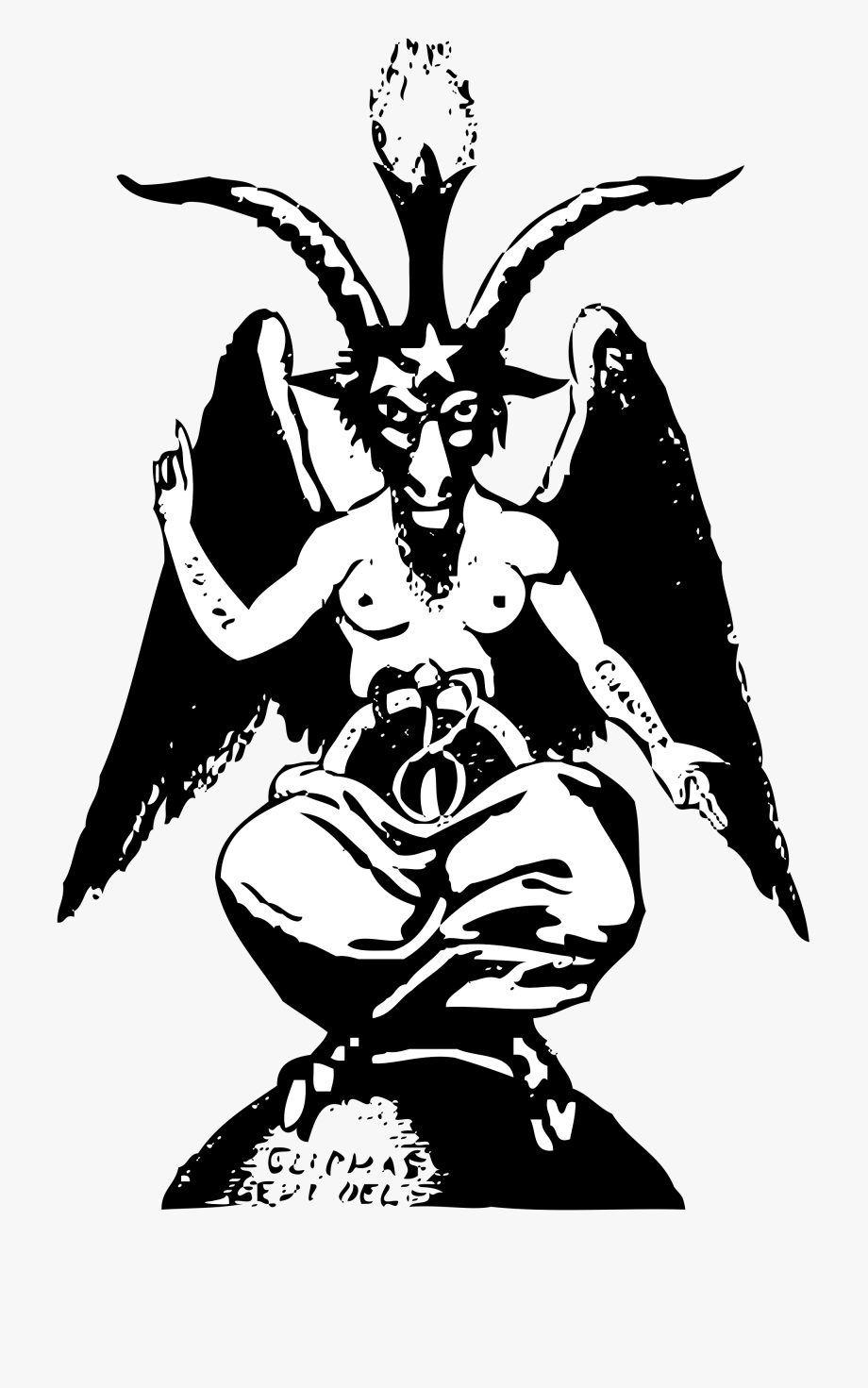 920x1471 Baphomet Transparent Svg Transparent, Transparent Cartoon, Free Clipart & Silhouettes