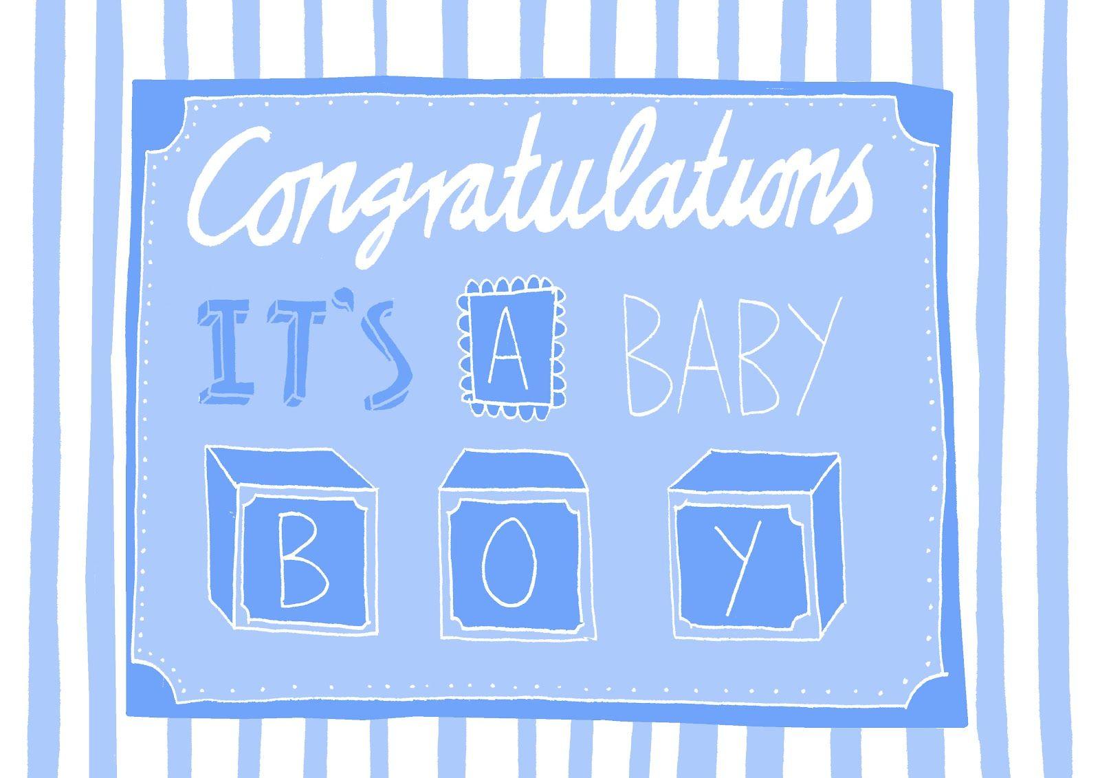 It's a boy. Baby shower banner with Teddy bear, wooden toy and flags on  blue background