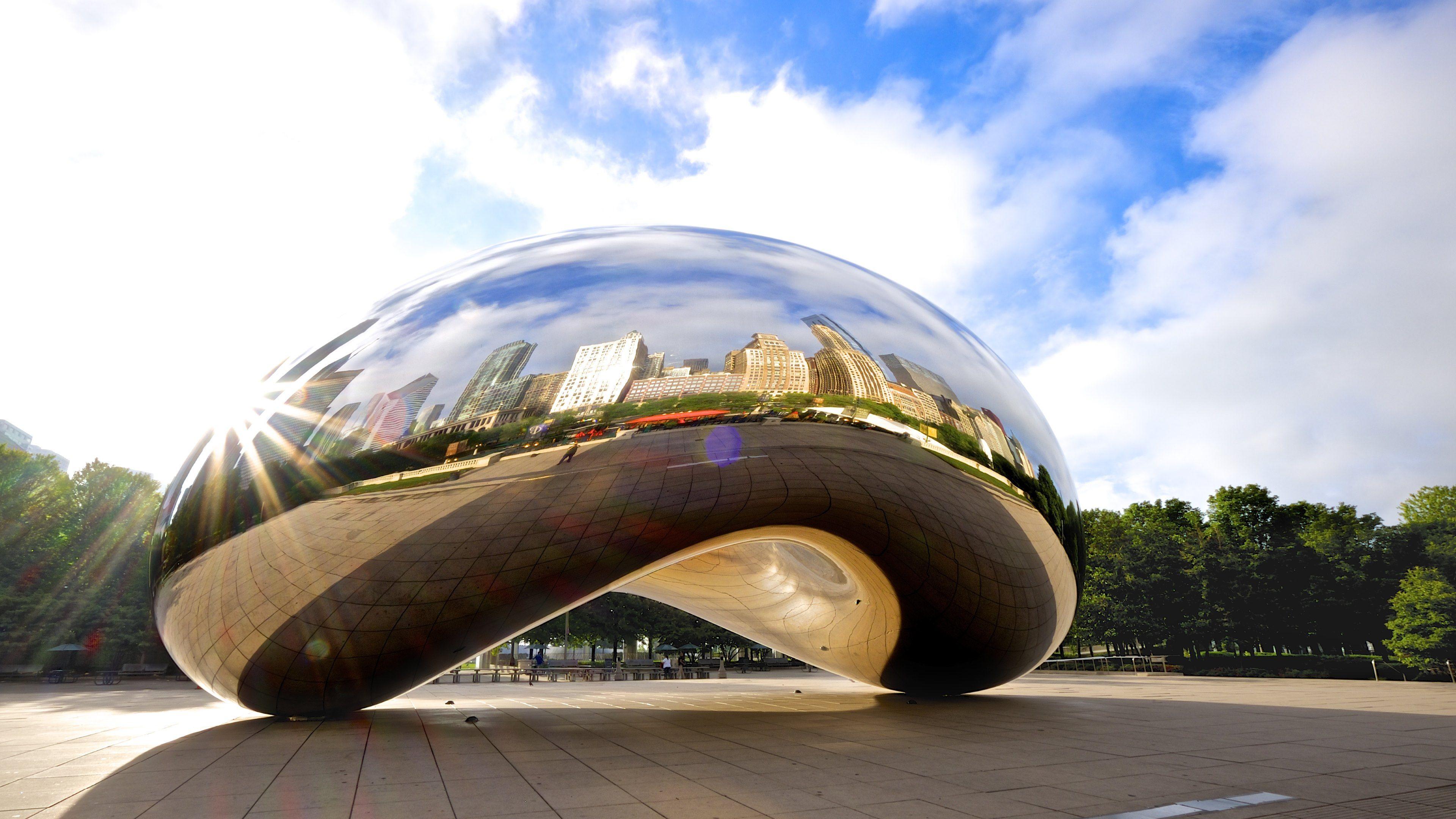 3840x2160 Chicago Cloud Gate Widescreen HD Wallpaper 62925 3840x2160px