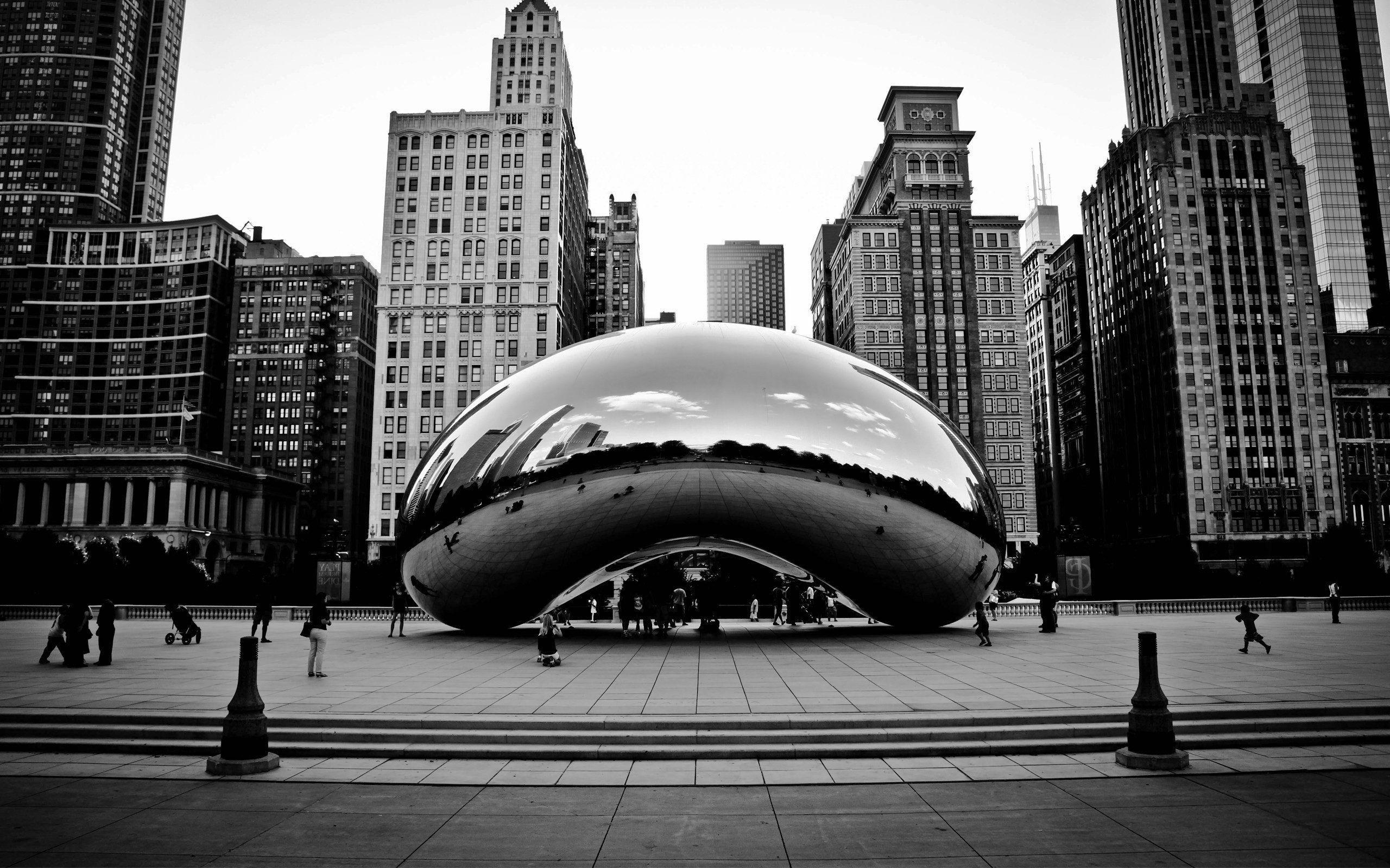 2560x1600 Cloud Gate - [Chicago, IL] Park. Chicago wallpaper, Chicago sculpture, Millennium park chicago