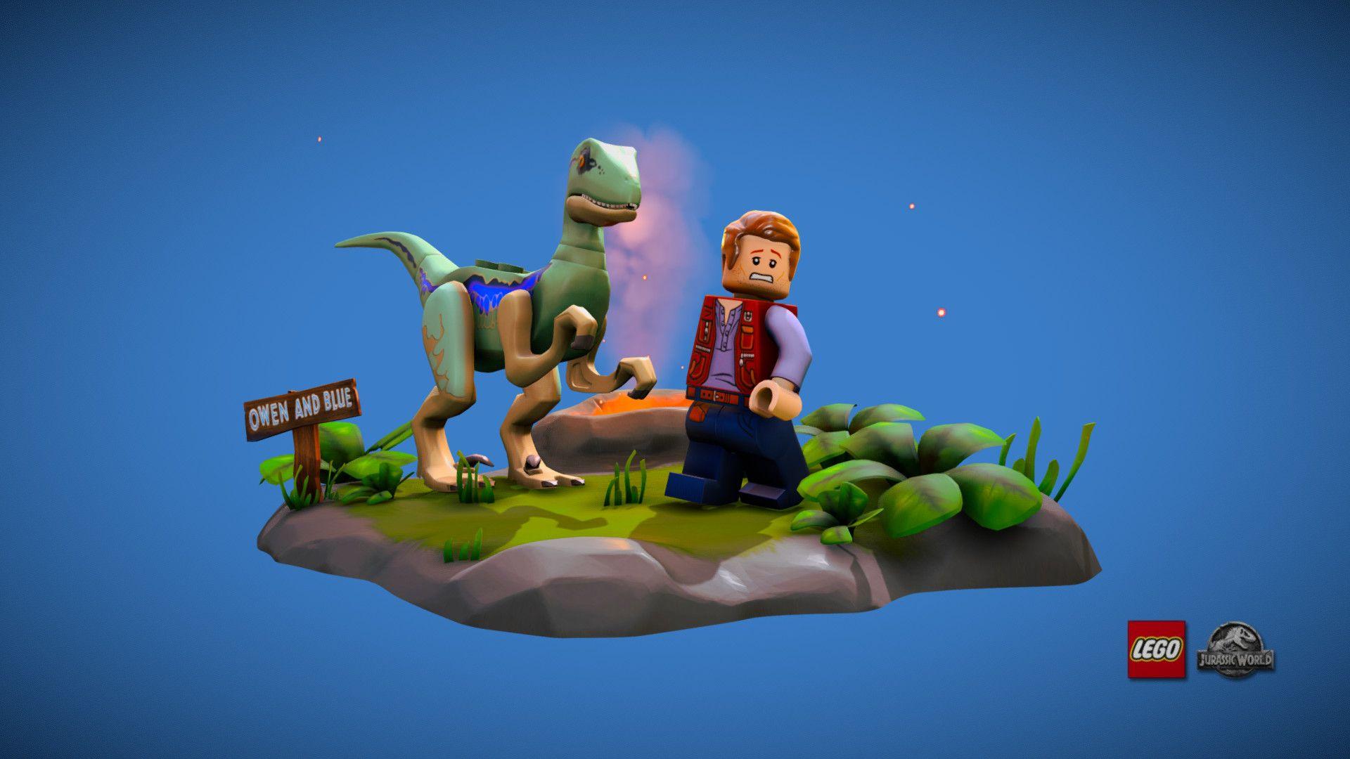 1920x1080 LEGO Jurassic World Fallen Kingdom Blue & Owen, James Culley