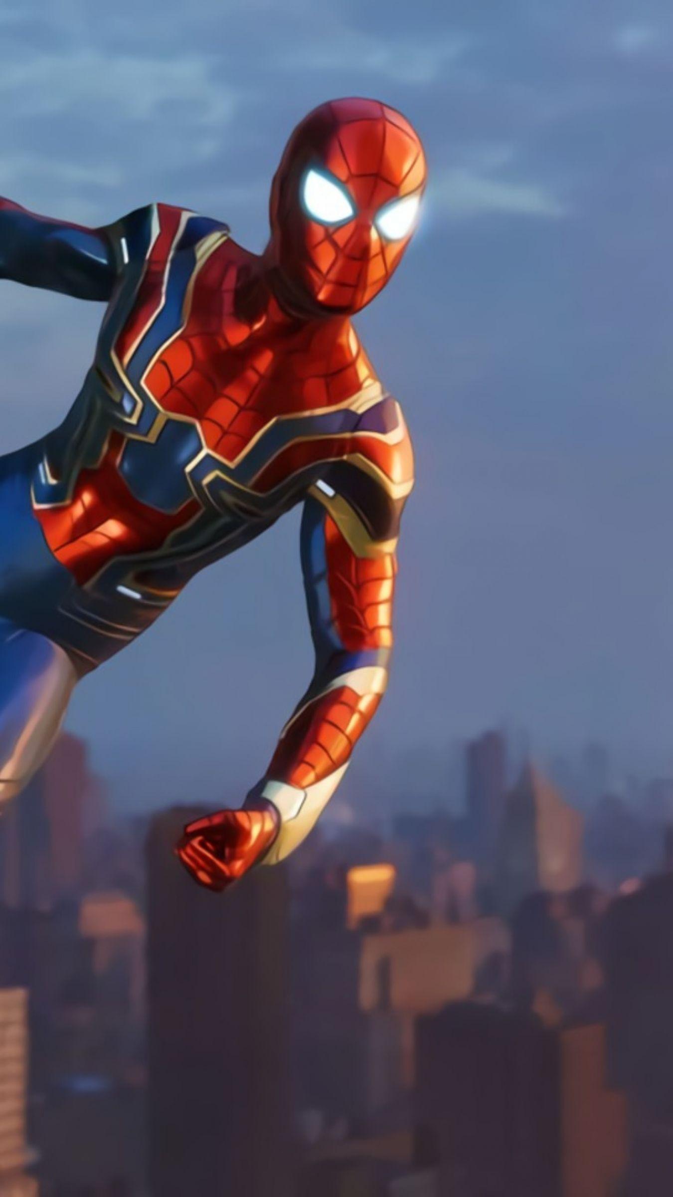 1350x2400 Download Avengers Infinity War Iron Spider In Spider Man Game Apple IPhone Plus Wallpaper 1350x2400