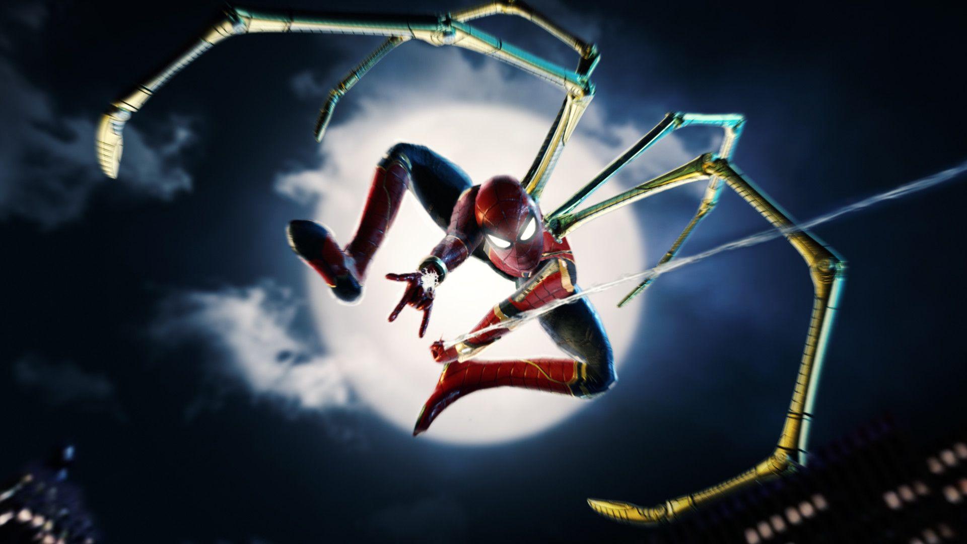 1920x1080 Infinity War Iron Spider HD Wallpaper