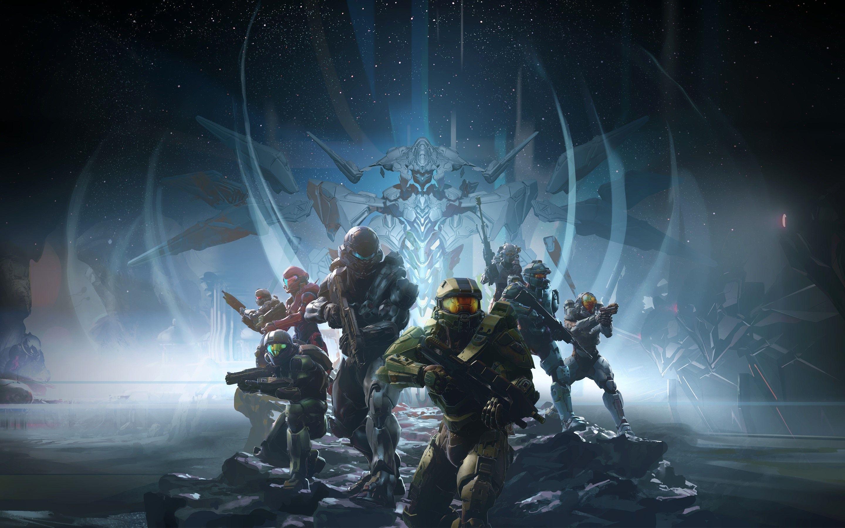 2880x1800 Characters of Halo 5 Guardians Wallpaper