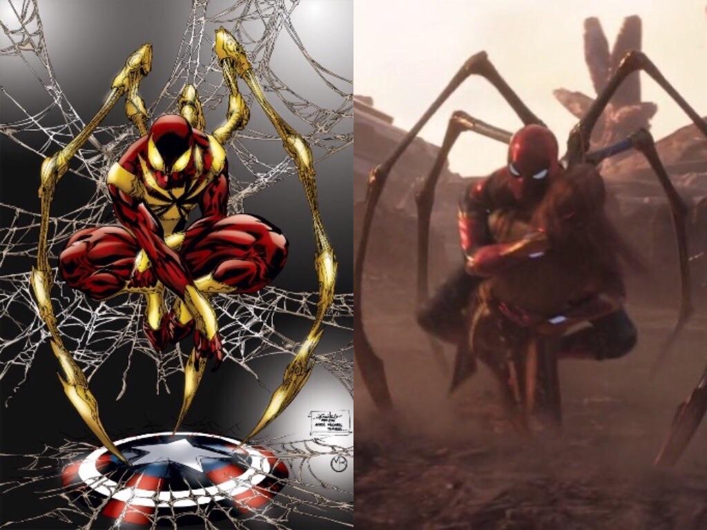 1024x768 It was so cool to see the classic Iron Spider pose in Infinity War