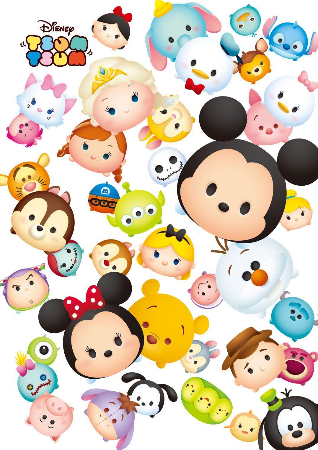 1077x1520 Disney Tsum Tsum Wallpaper