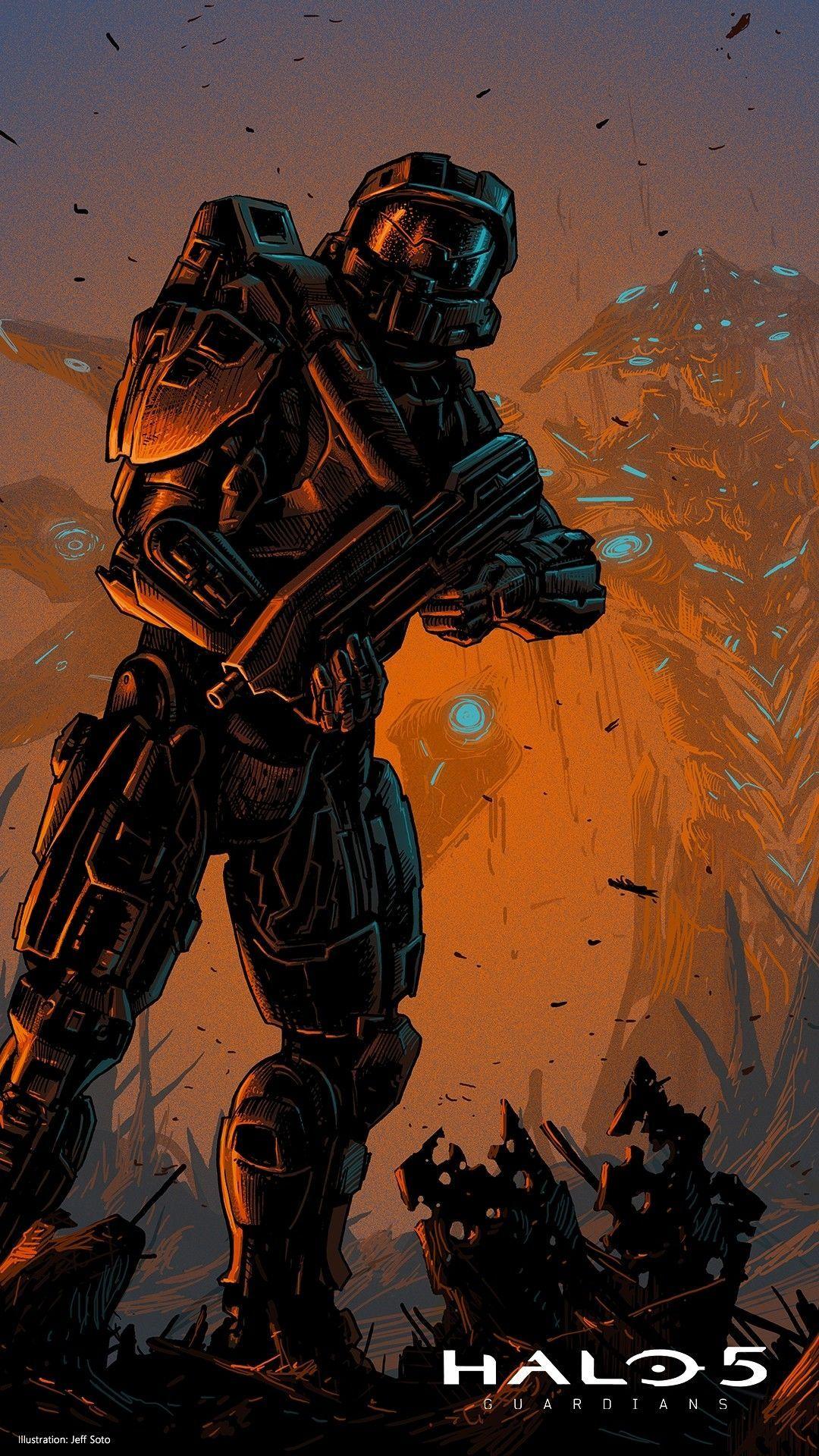 1080x1920 Halo 5 Guardians Wallpaper. Halo fondos de pantalla, Halo dibujo, Arte de videojuegos