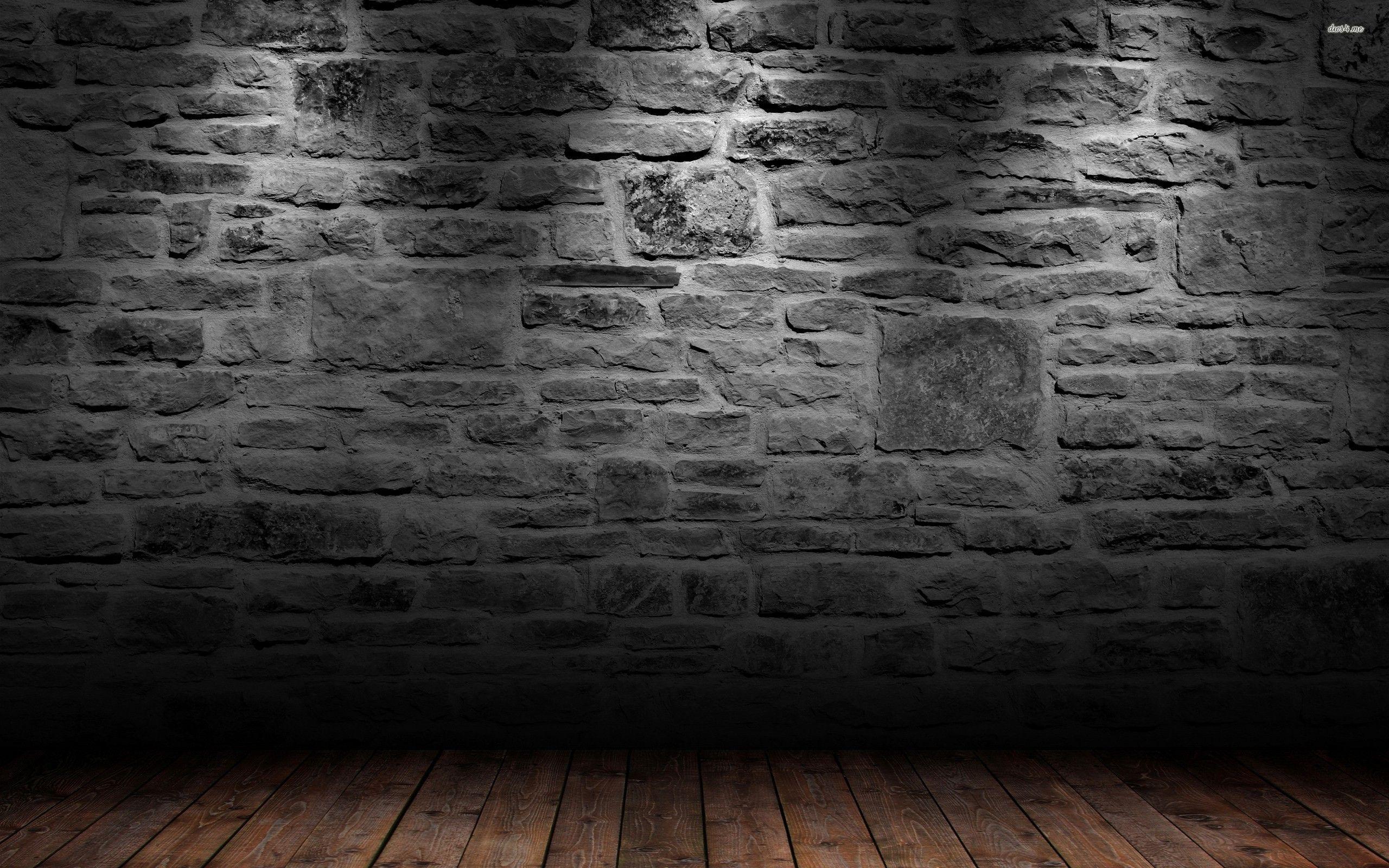 2560x1600 Brick wall and wood floor HD wallpaper. Wood wallpaper, Brick wall wallpaper, Wall wallpaper