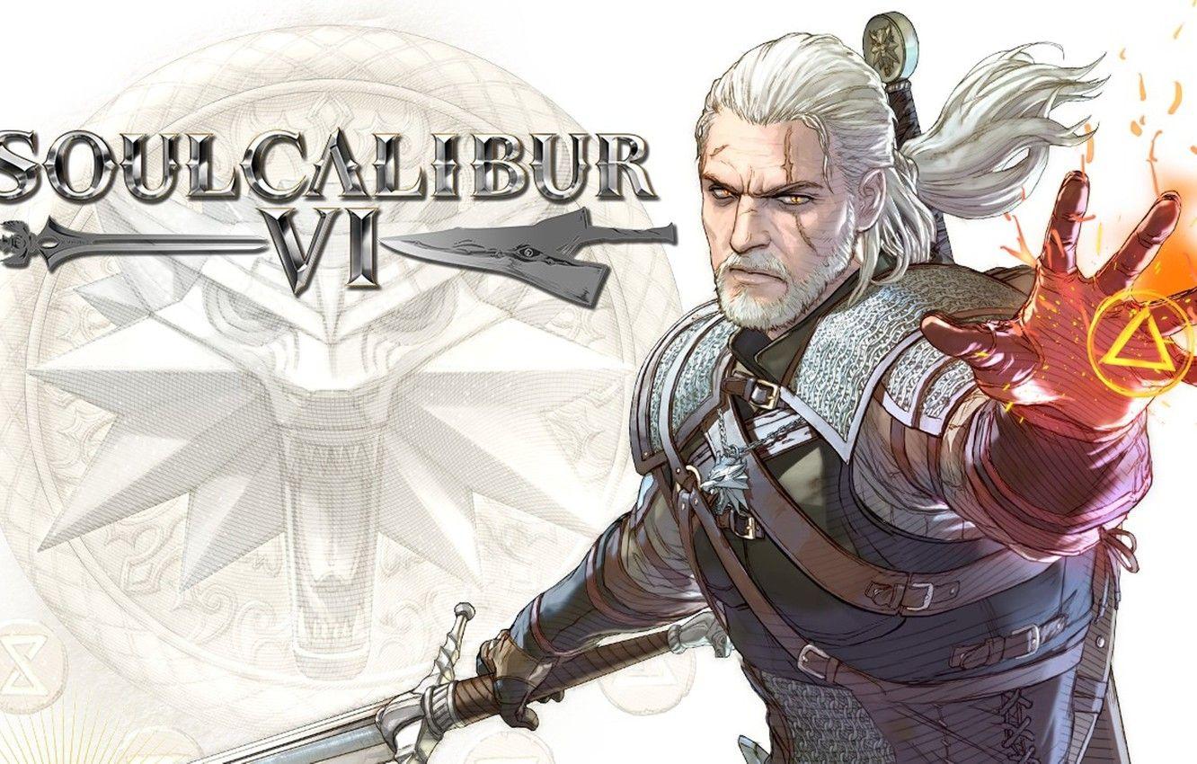 1332x850 Wallpaper The Witcher, Geralt, Witcher, Geralt of Rivia, Geralt of Rivia, Geralt From Rivia, Bandai Namco Entertainment, Bandai Namco Games, SoulCalibur VI, SoulCalibur - for desktop, section игры