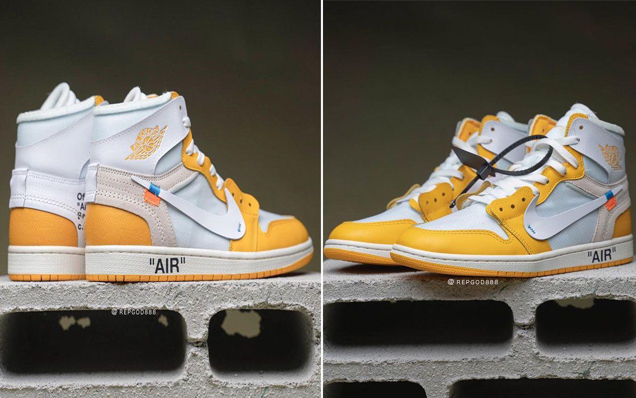 off white jordan 1 yellow