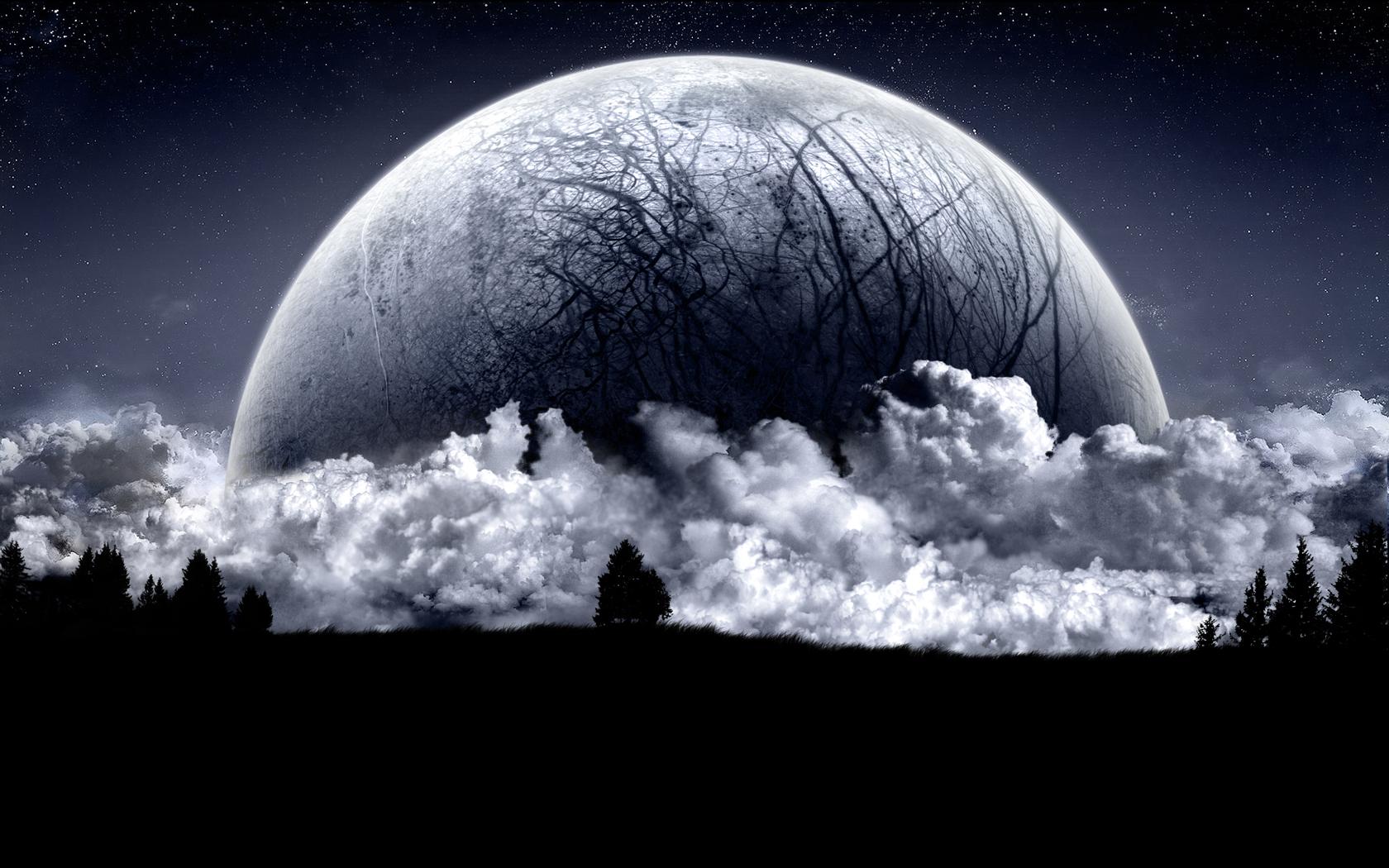 1680x1050 Moon Desktop Wallpaper