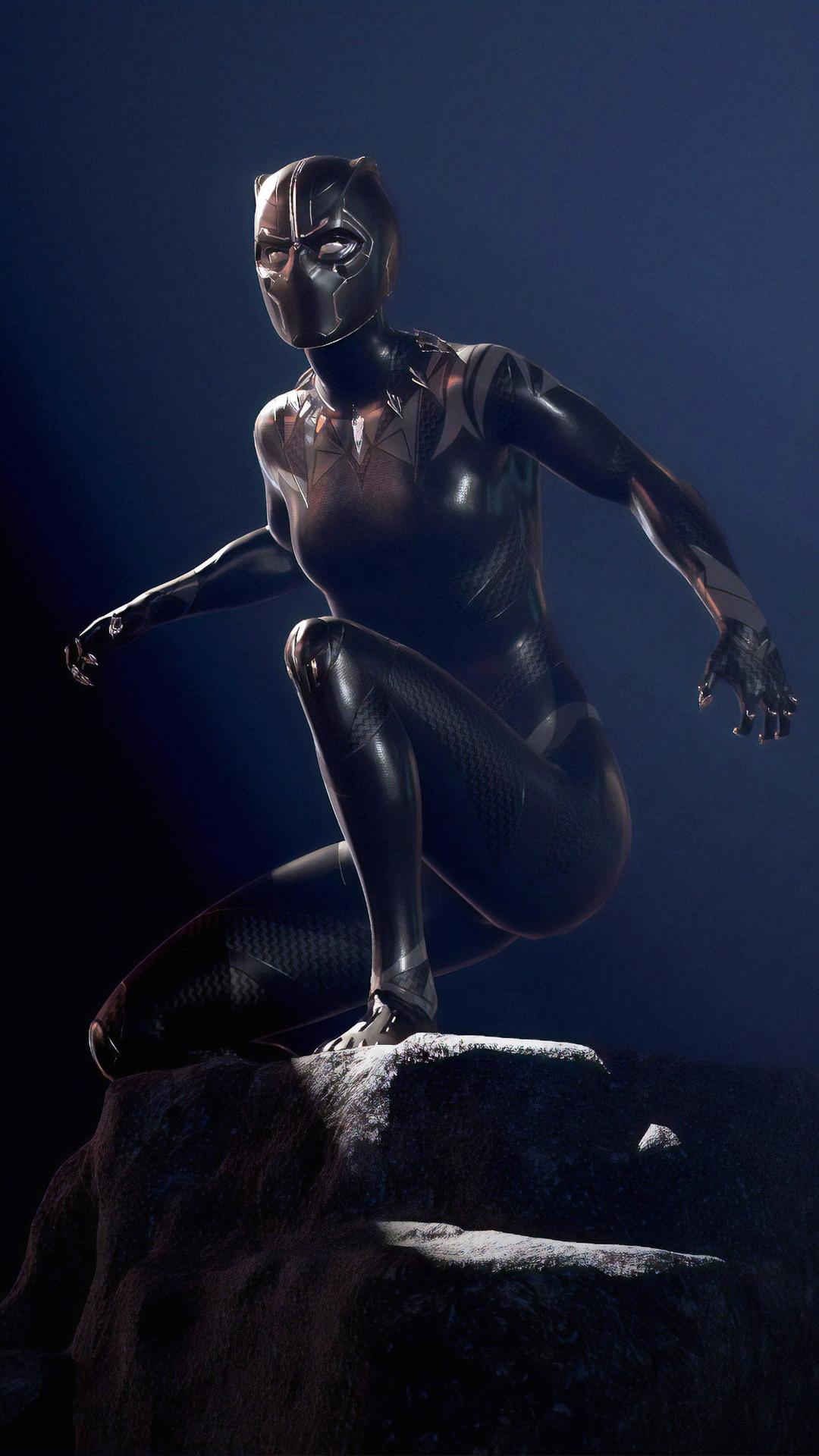 1080x1920 Lady Black Panther Mobile Wallpaper (iPhone, Android, Samsung, Pixel, Xiaomi)
