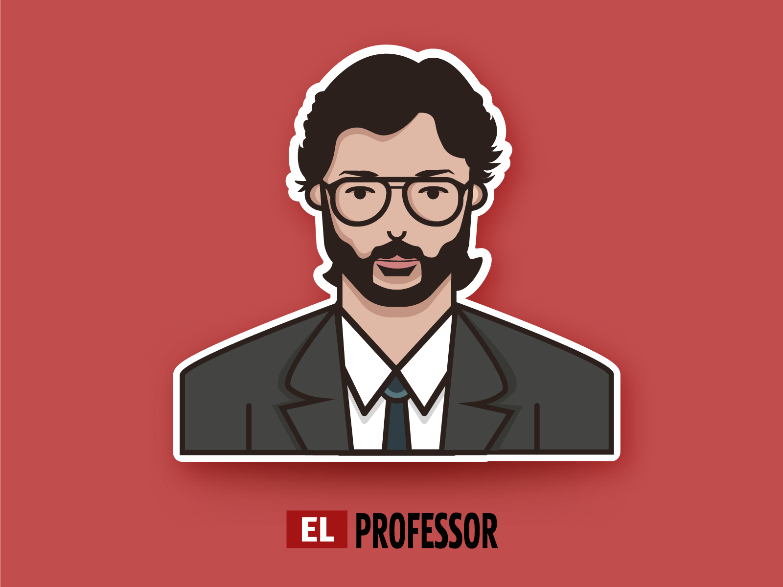 1600x1200 El Profesor Casa De Papel by Hema Shankar on Dribbble