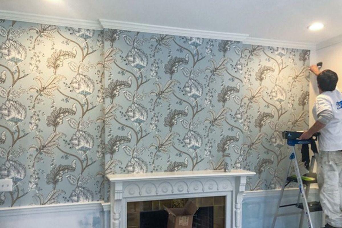 1200x800 Wallpaper removal- getting the room ready. Complements Painting