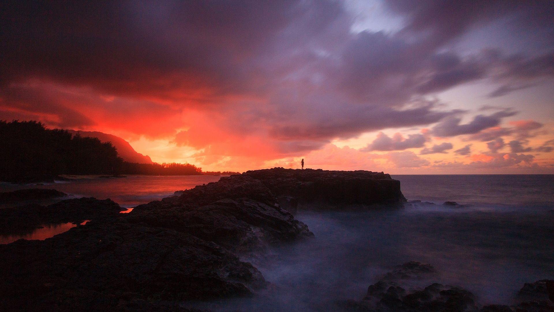 1920x1080 Download 1920x1080 HD Wallpaper stone sunset mountain romantic ireland, Desktop Background HD