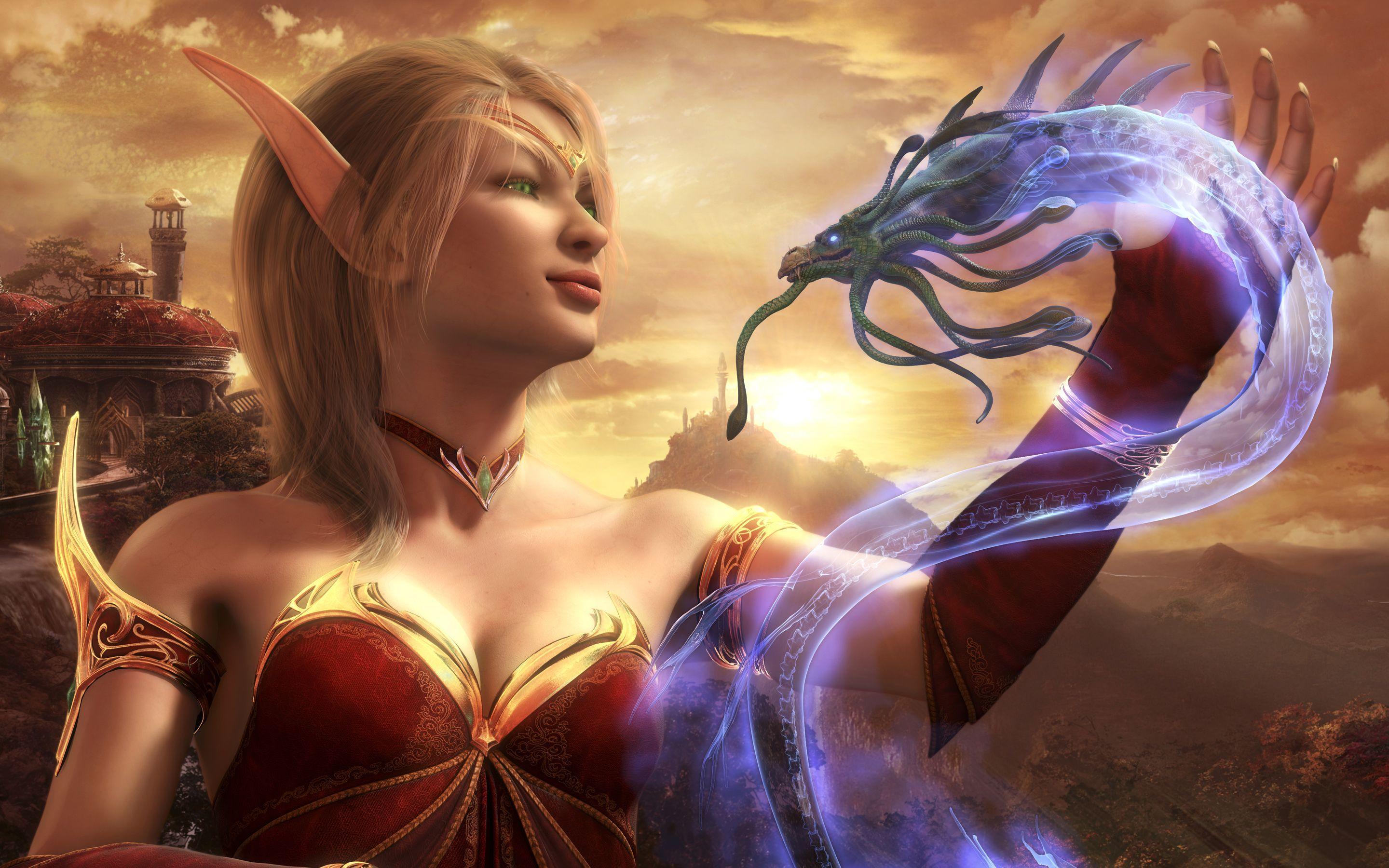 2880x1800 Blood Elf Wallpaper