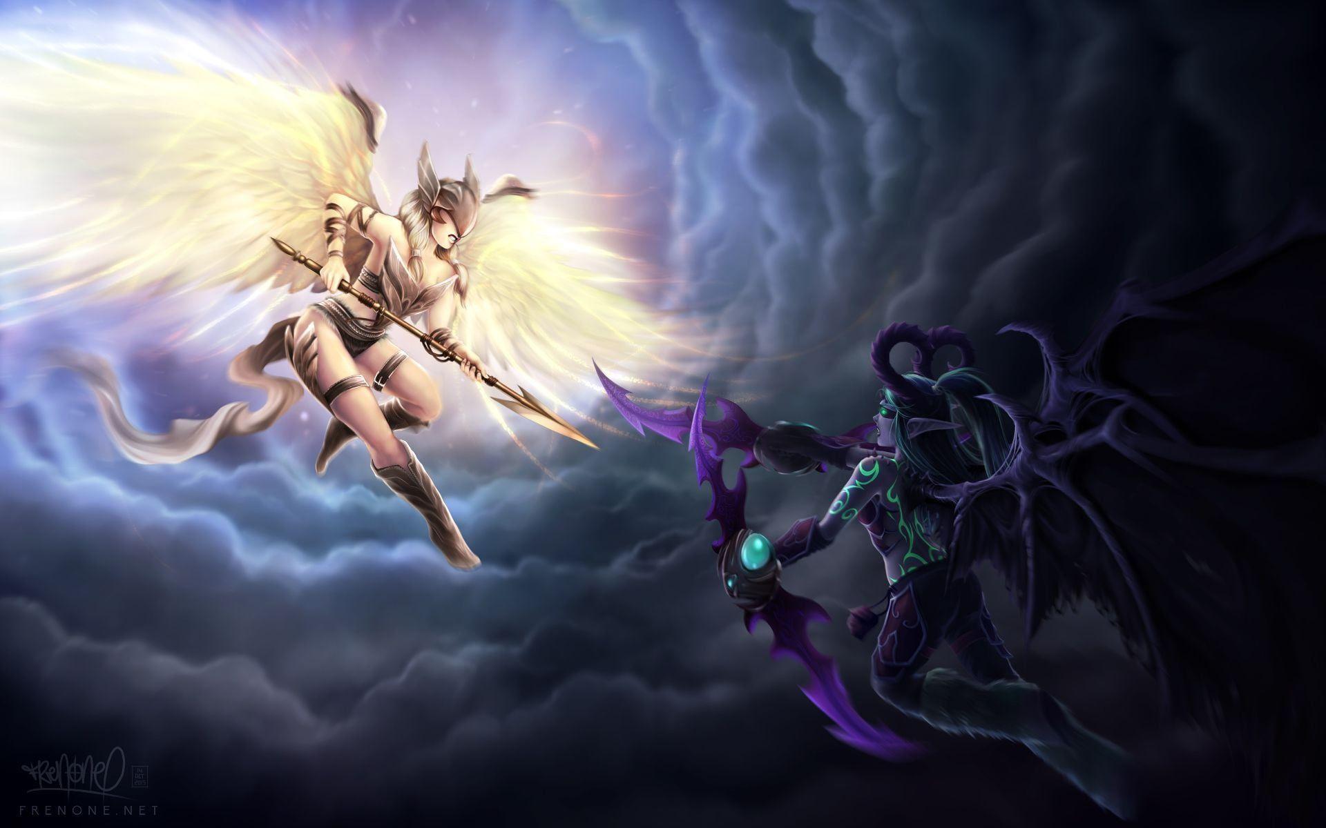 1920x1200 Wallpaper Demon Hunter World of Warcraft Legion HD. World of warcraft legion, Warcraft legion, Demon hunter