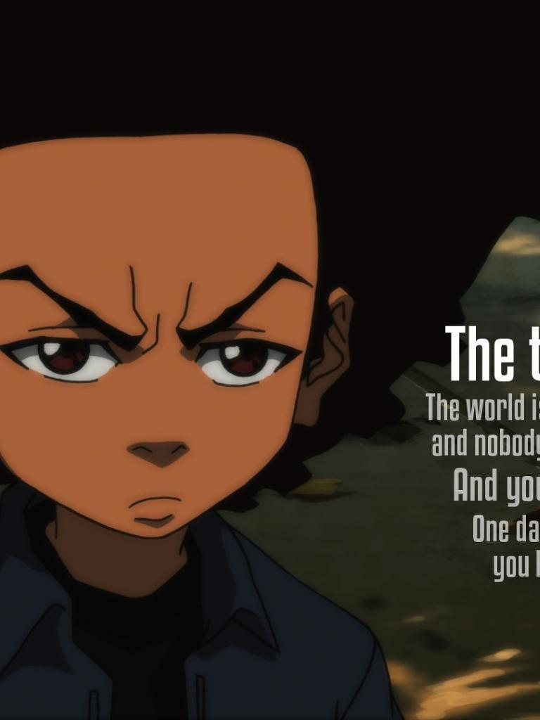 768x1024 Huey Boondocks Wallpaper