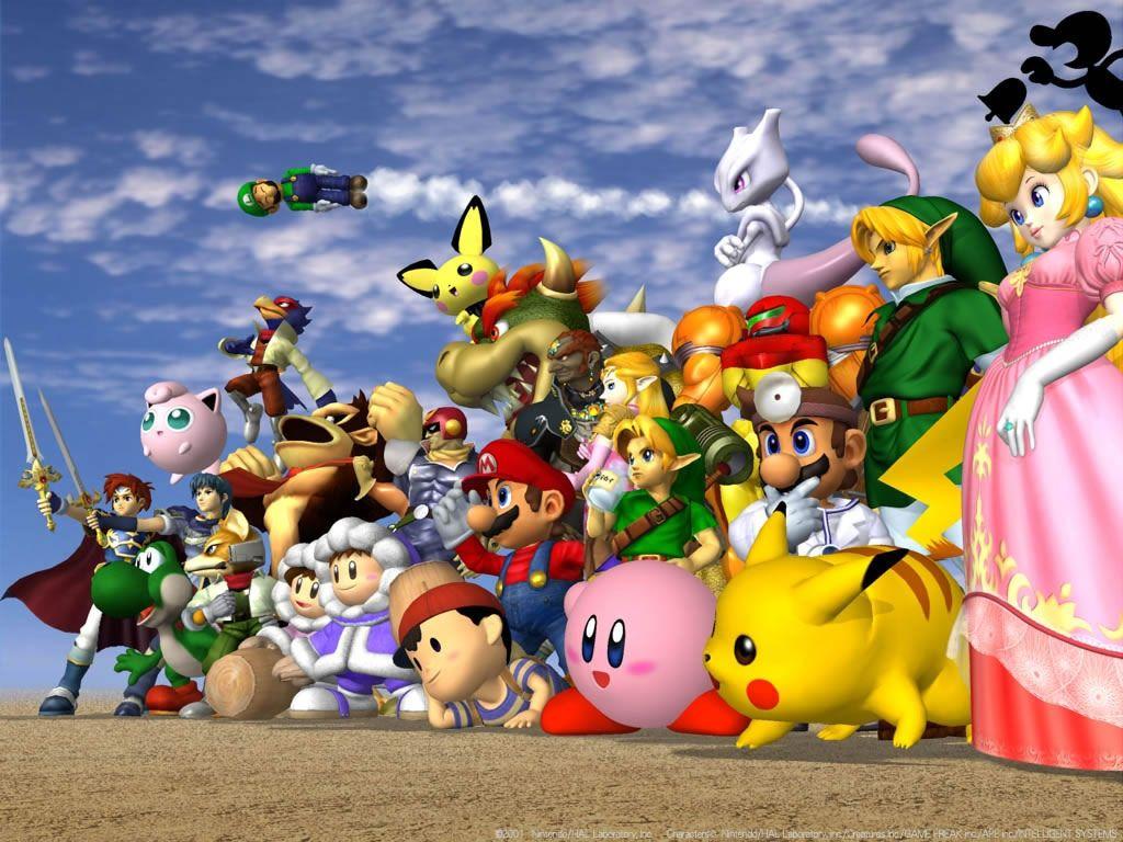 1024x768 Super Smash Brothers Wallpaper