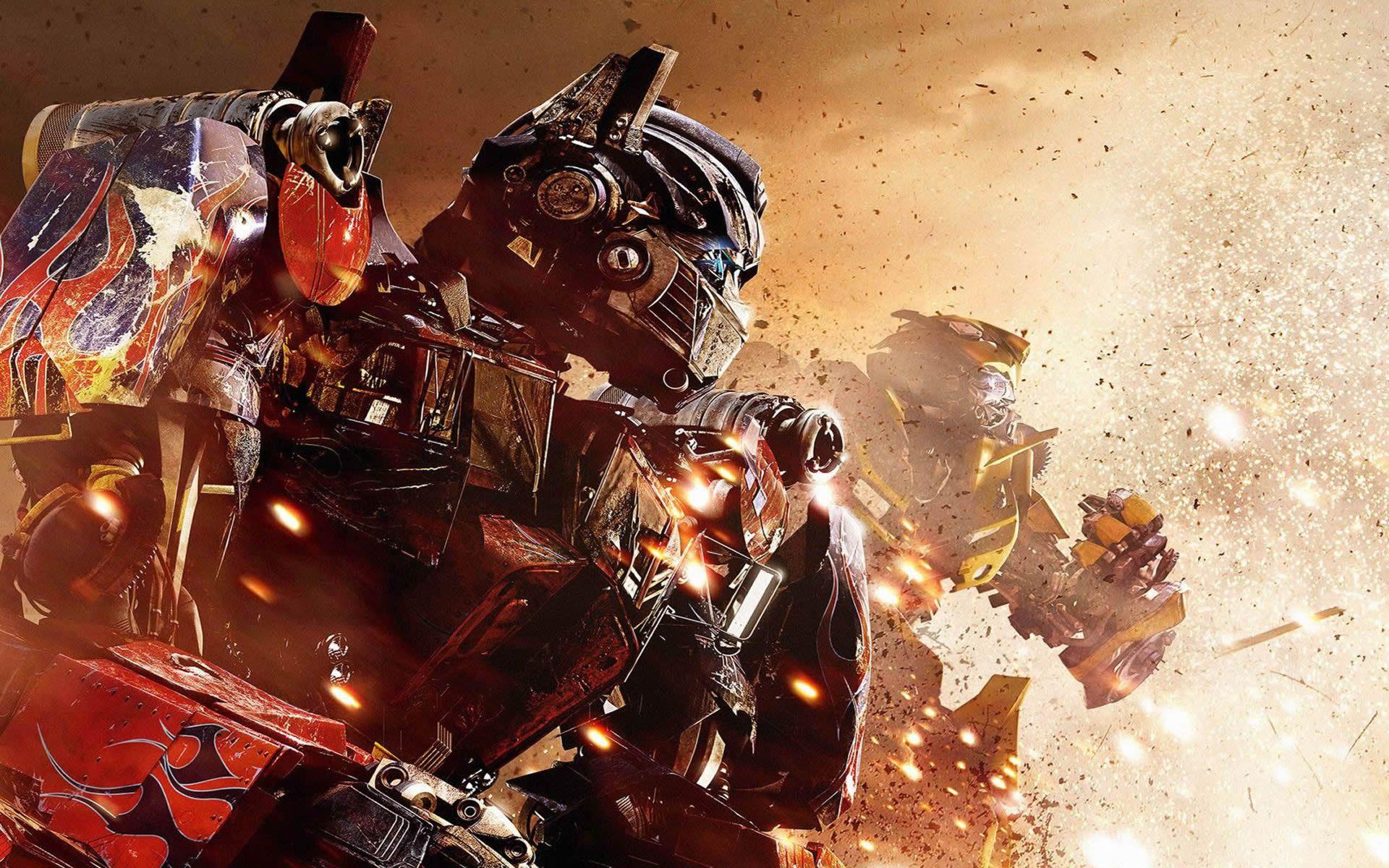 1920x1200 Optimus And Sentinel Prime Autobots Go Into Battle