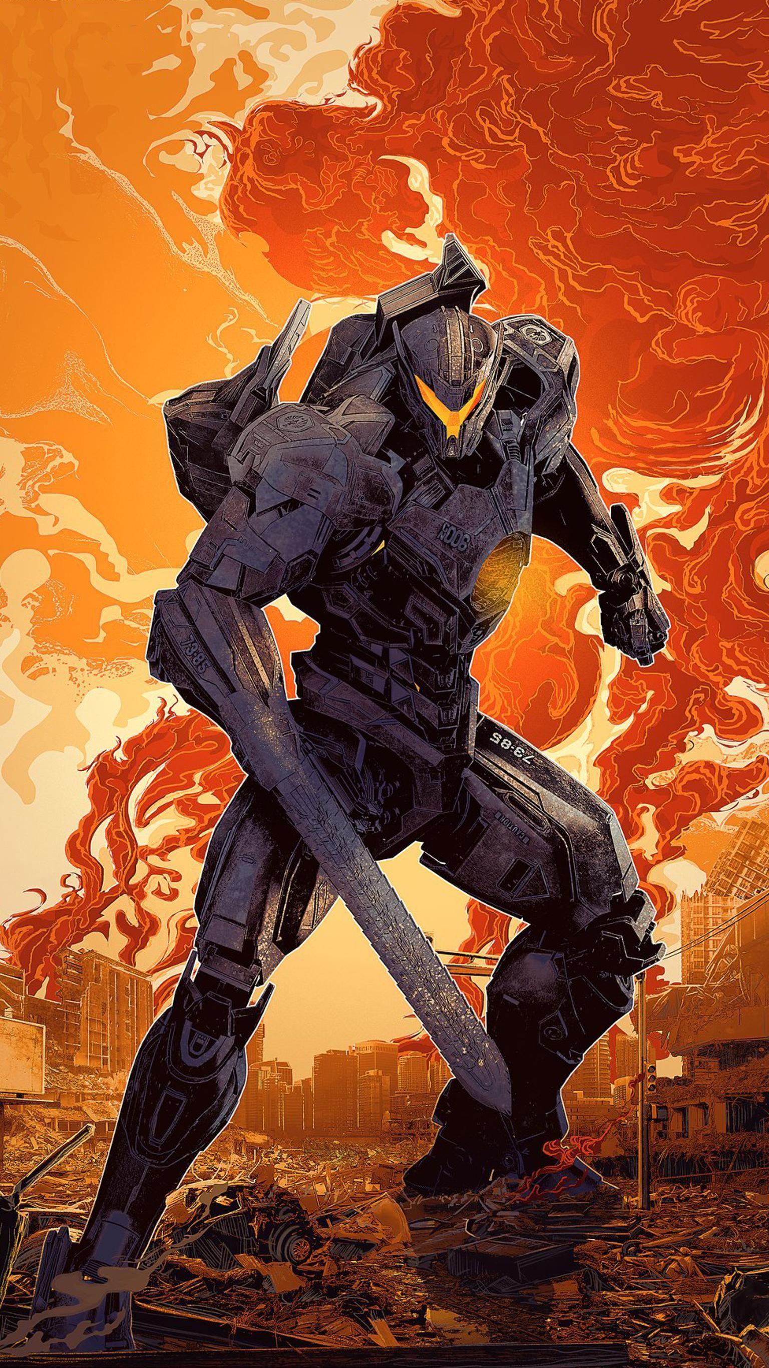 1536x2732 Pacific Rim Uprising Saber Athena Blueprints