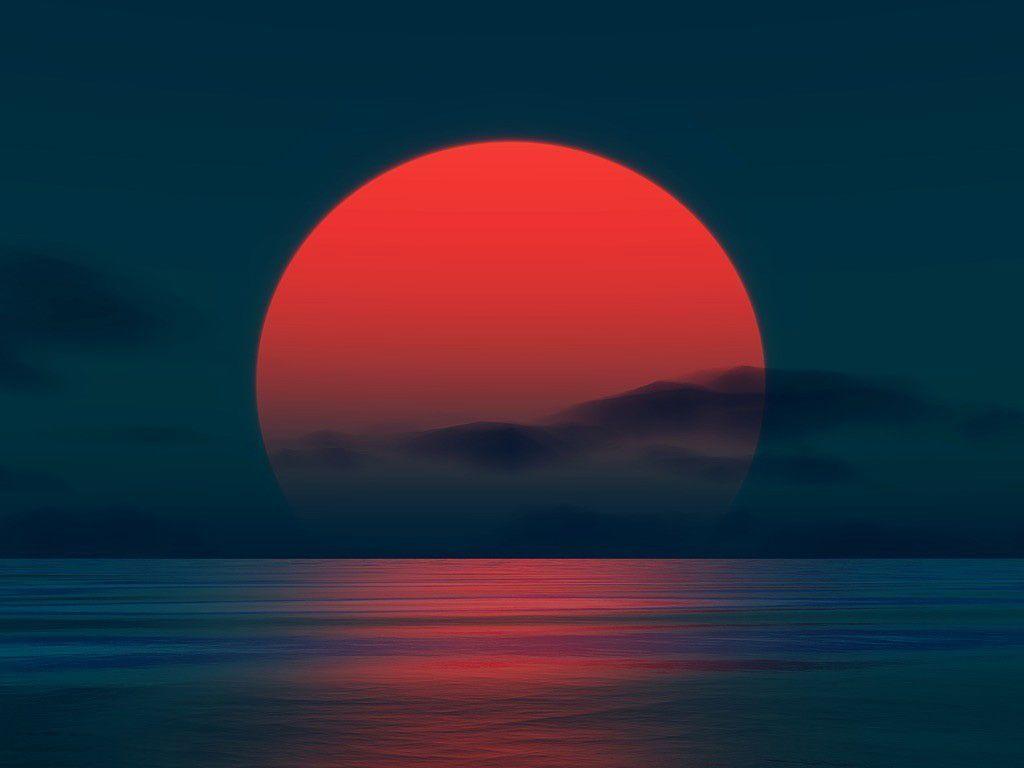 1024x768 We've Finally Found Our Sun's Long Lost Sister. Sunset Wallpaper, Red Sun, Sunset Photo