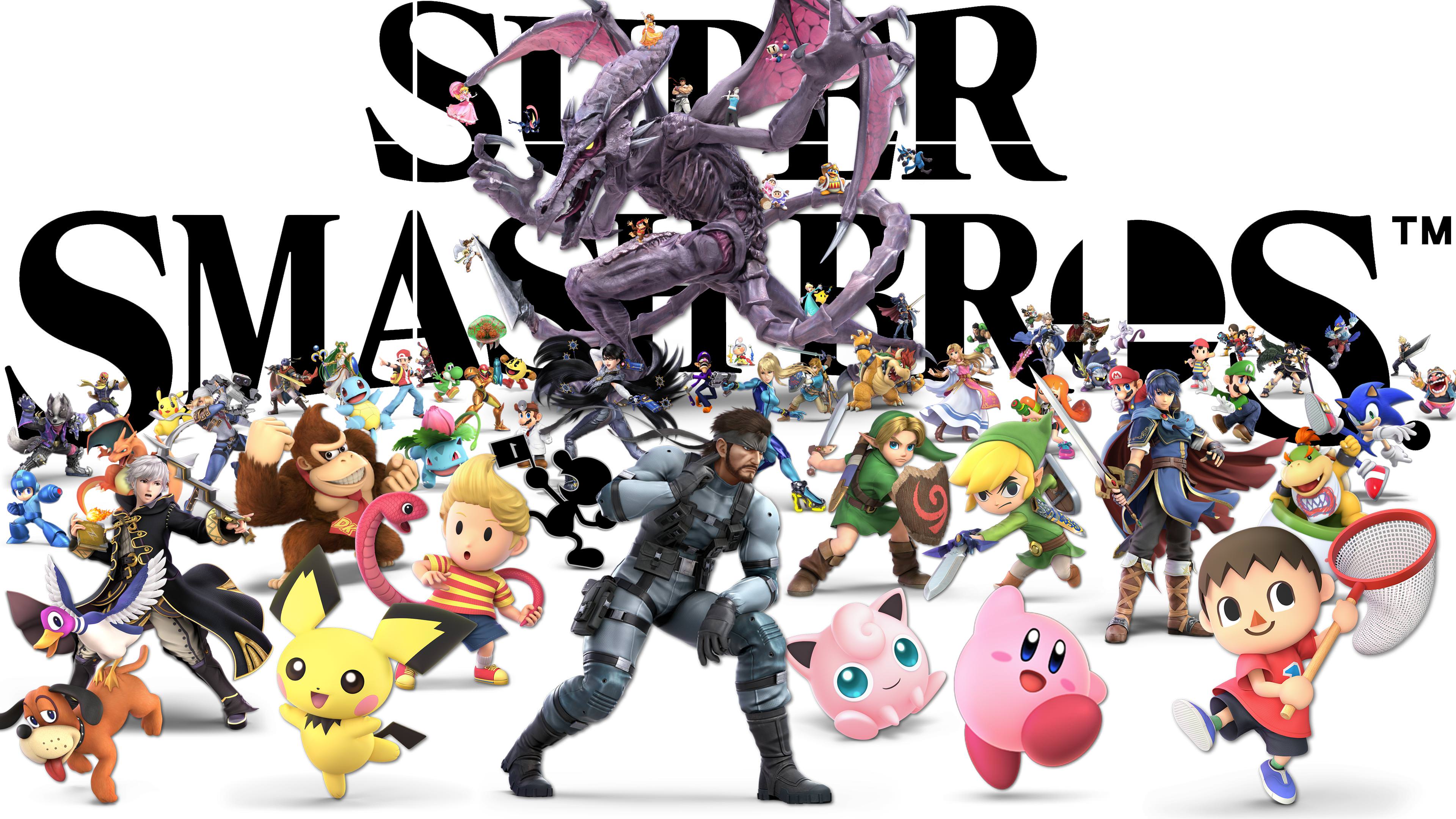 3840x2160 I created a Super Smash Bros. Ultimate wallpaper with all of the characters :) (updated)