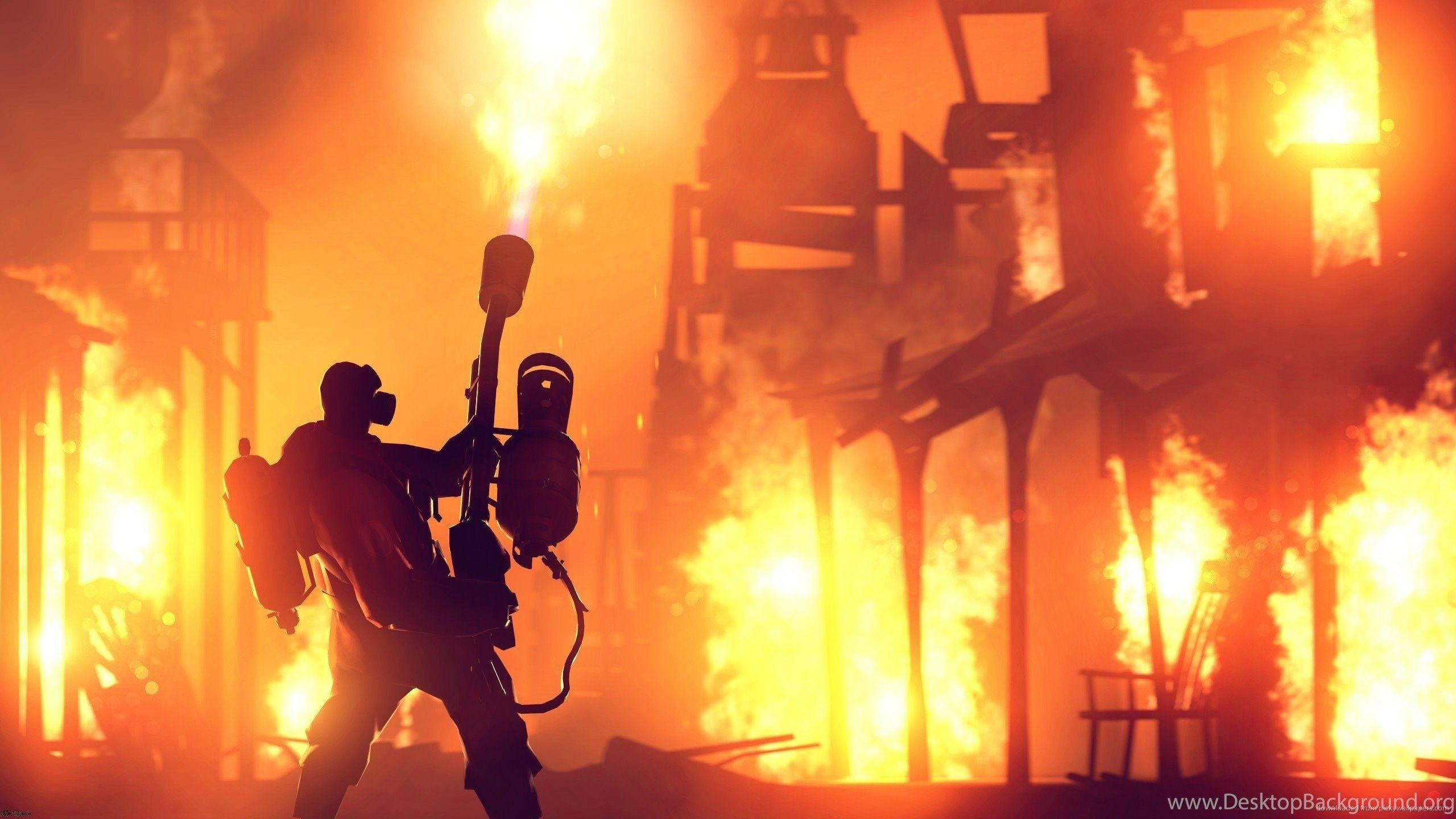 2560x1440 Team Fortress 2 Pyro Wallpaper 1233370 Desktop Background