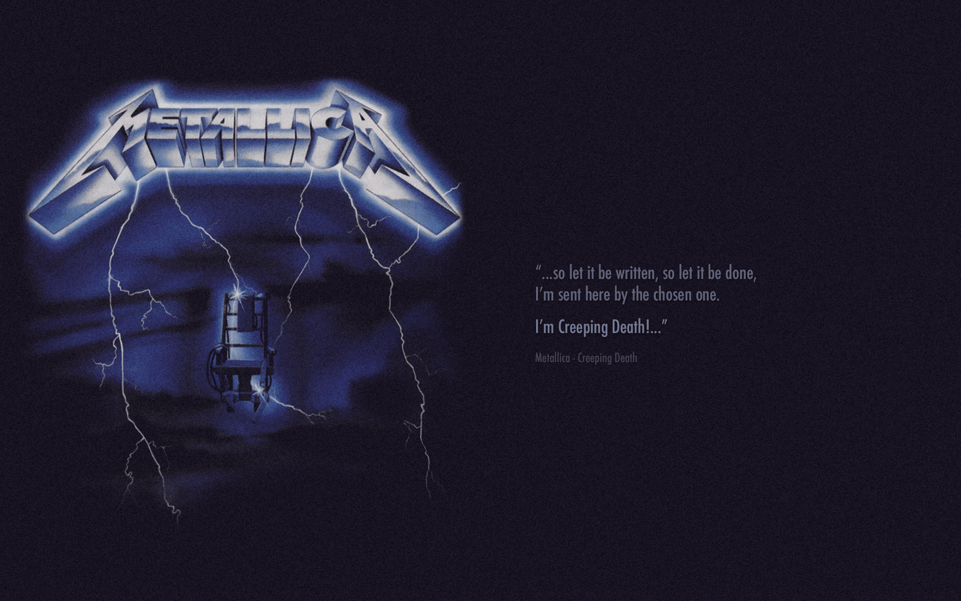 1920x1200 Metallica Ride The Lightning HD wallpaper
