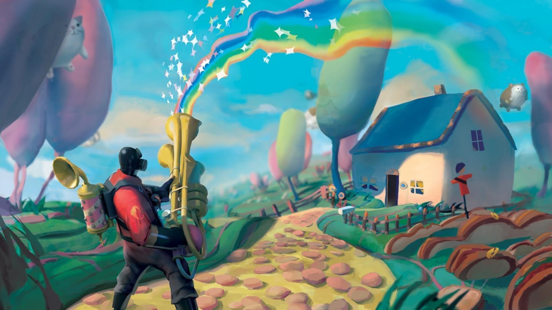 1920x1080 Team Fortress 2 Pyro Wallpaper