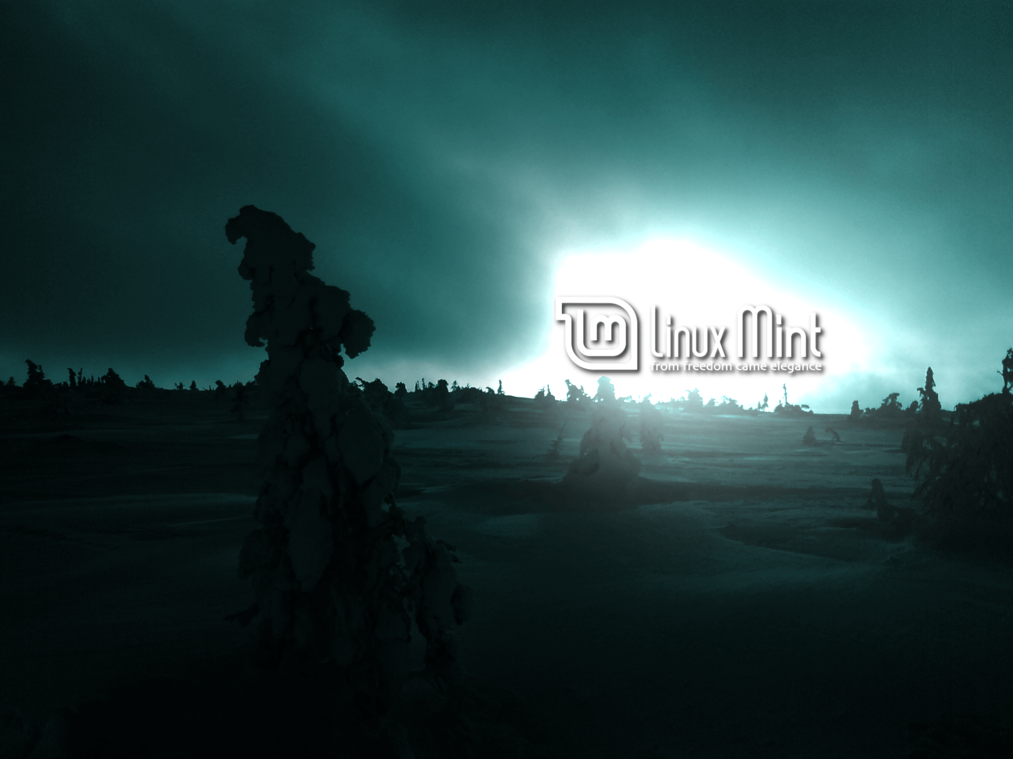 2048x1536 New wallpaper Minty Midnight Sun
