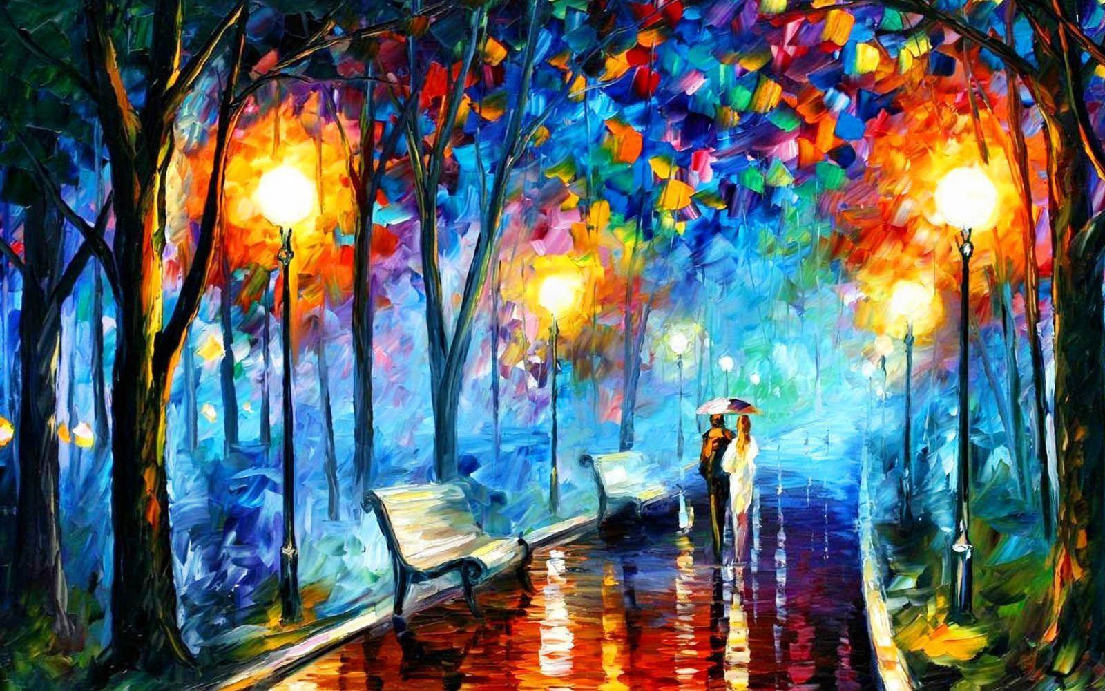 1600x1000 abstract art. XS Wallpaper HD: Abstract Paintings Wallpaper. Painting wallpaper, Art, Night painting