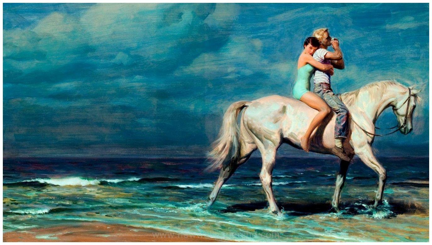 1375x781 LOVE PAINTING OF CUTE COUPLE HD WALLPAPER HD Wallpaper
