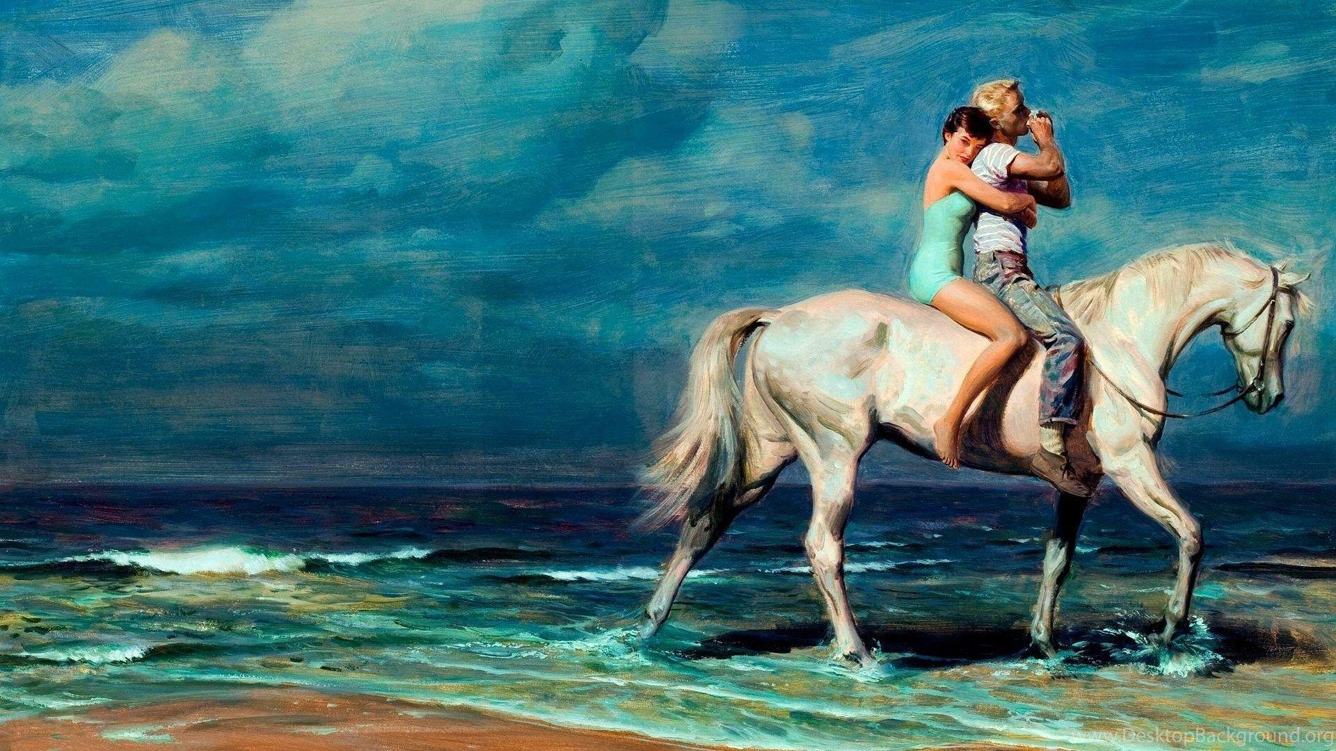 1920x1080 Love Painting Of Cute Couple Wallpaper HD Of Cute Lovers Desktop Background
