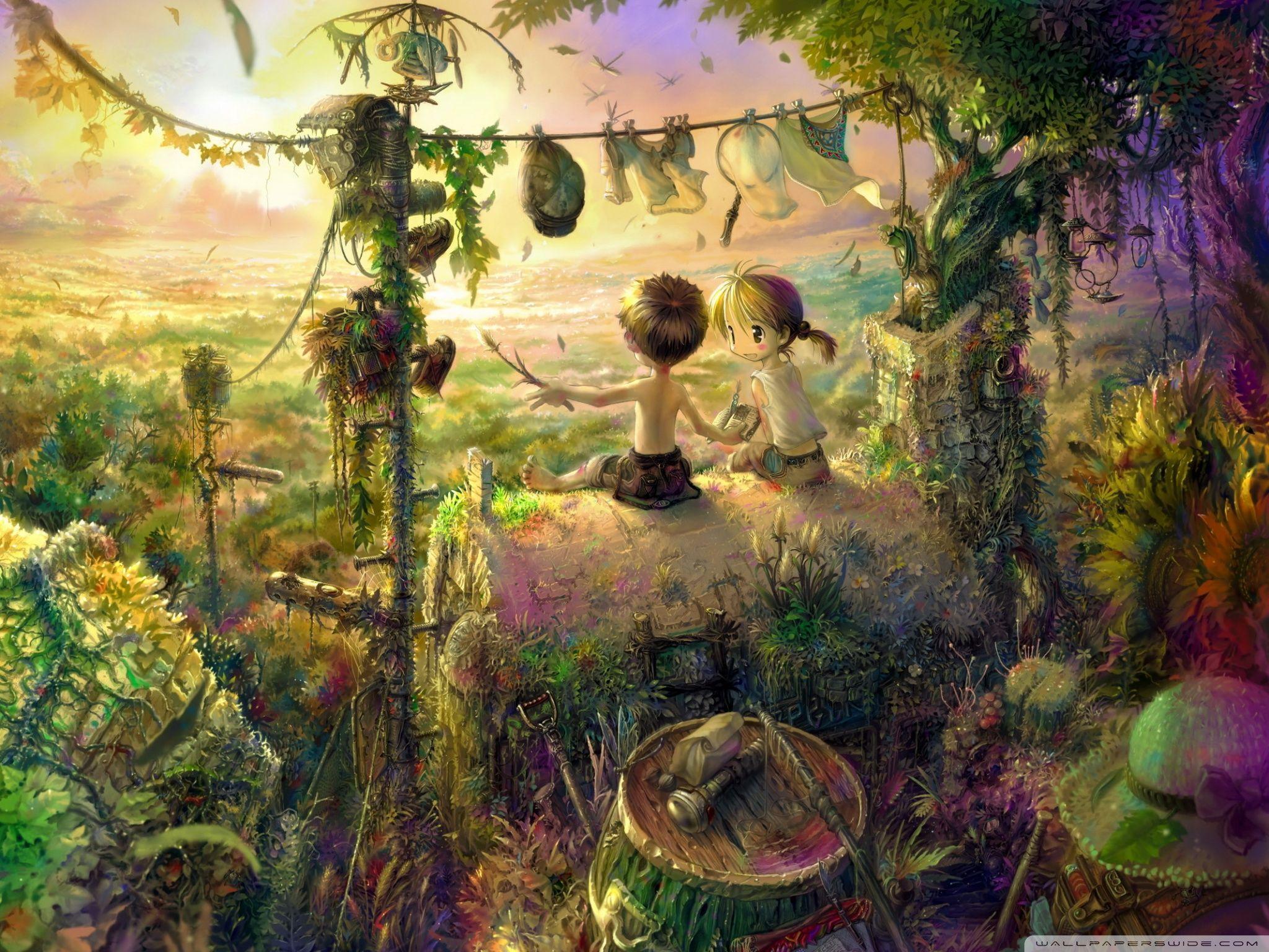 2048x1536 Childhood Painting Ultra HD Desktop Background Wallpaper for 4K UHD TV : Tablet