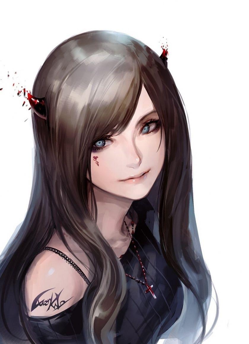 840x1160 Download 840x1160 wallpaper cute and beautiful demon, anime girl, original, iphone iphone 4s, ipod touch, 840x1160 HD image, background, 15247