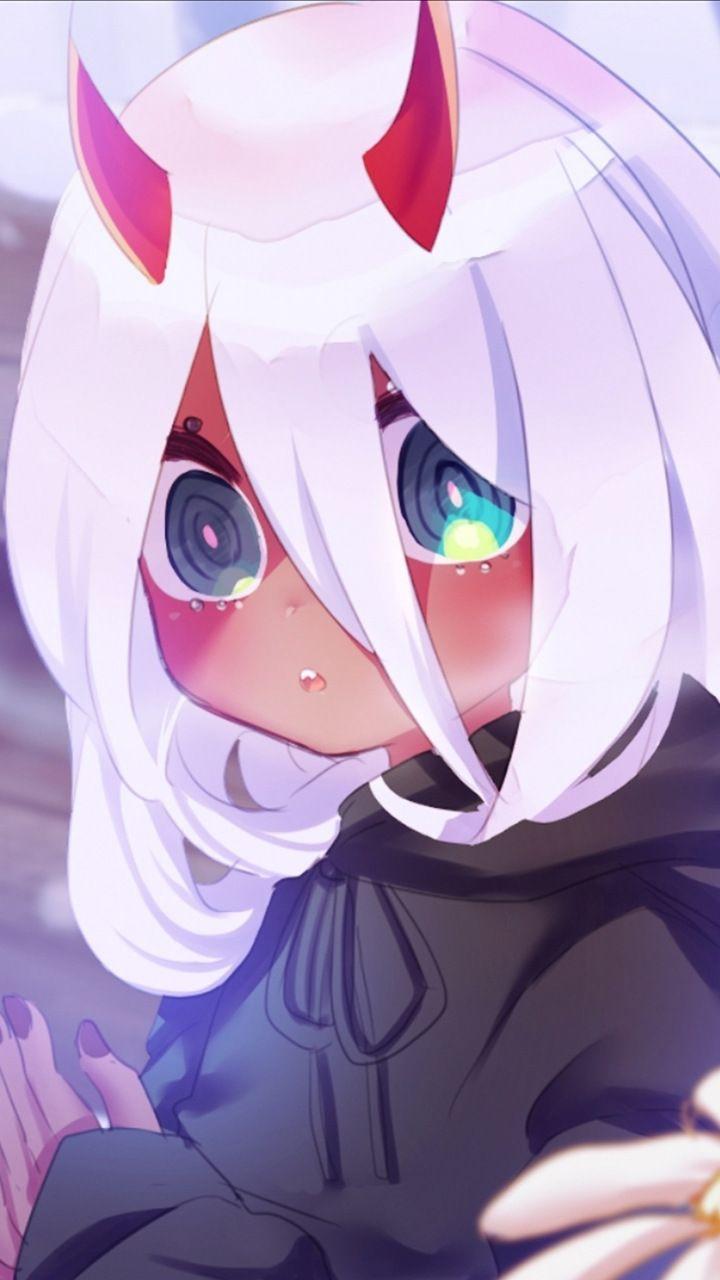 720x1280 Cute Demon Anime Girl Wallpaper